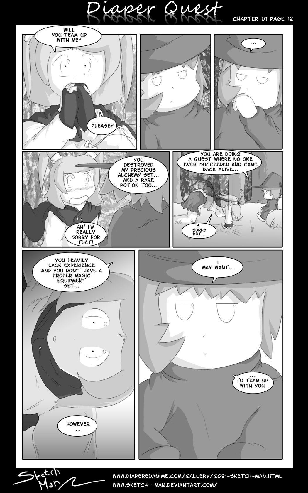 Sketch Man's Diaper Quest Complete - Page 12