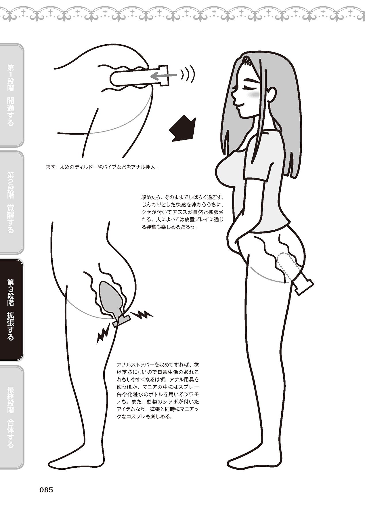 アナル性感開発・お尻エッチ 完全マニュアル イラスト版…尻アナッ！ - Page 87