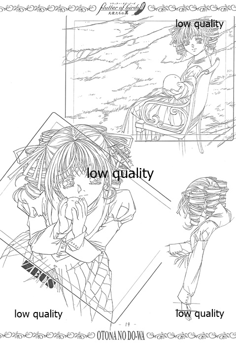 flutter of birdsII 天使たちの翼 線画集 - Page 18
