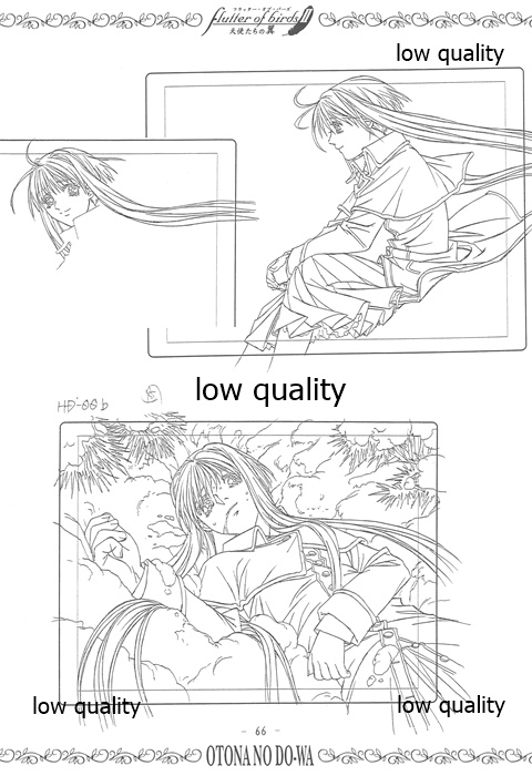 flutter of birdsII 天使たちの翼 線画集 - Page 65