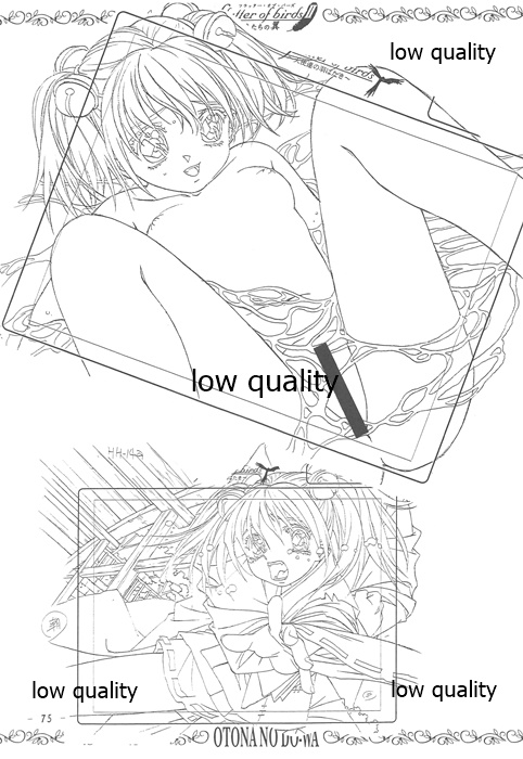 flutter of birdsII 天使たちの翼 線画集 - Page 74