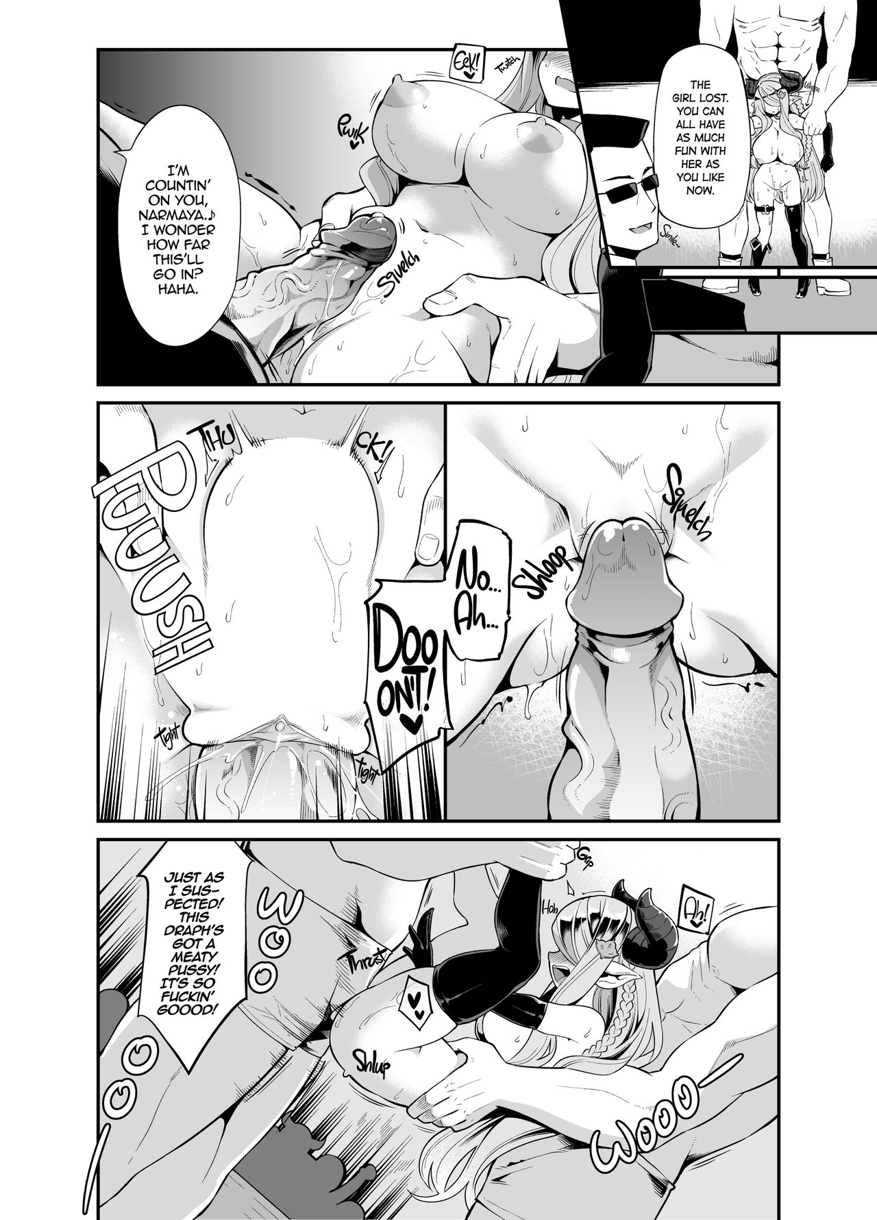 Mesu Draph o Damashite Pakoru Ohanashi | Tricking Female Draph into Rough Sex - Page 15