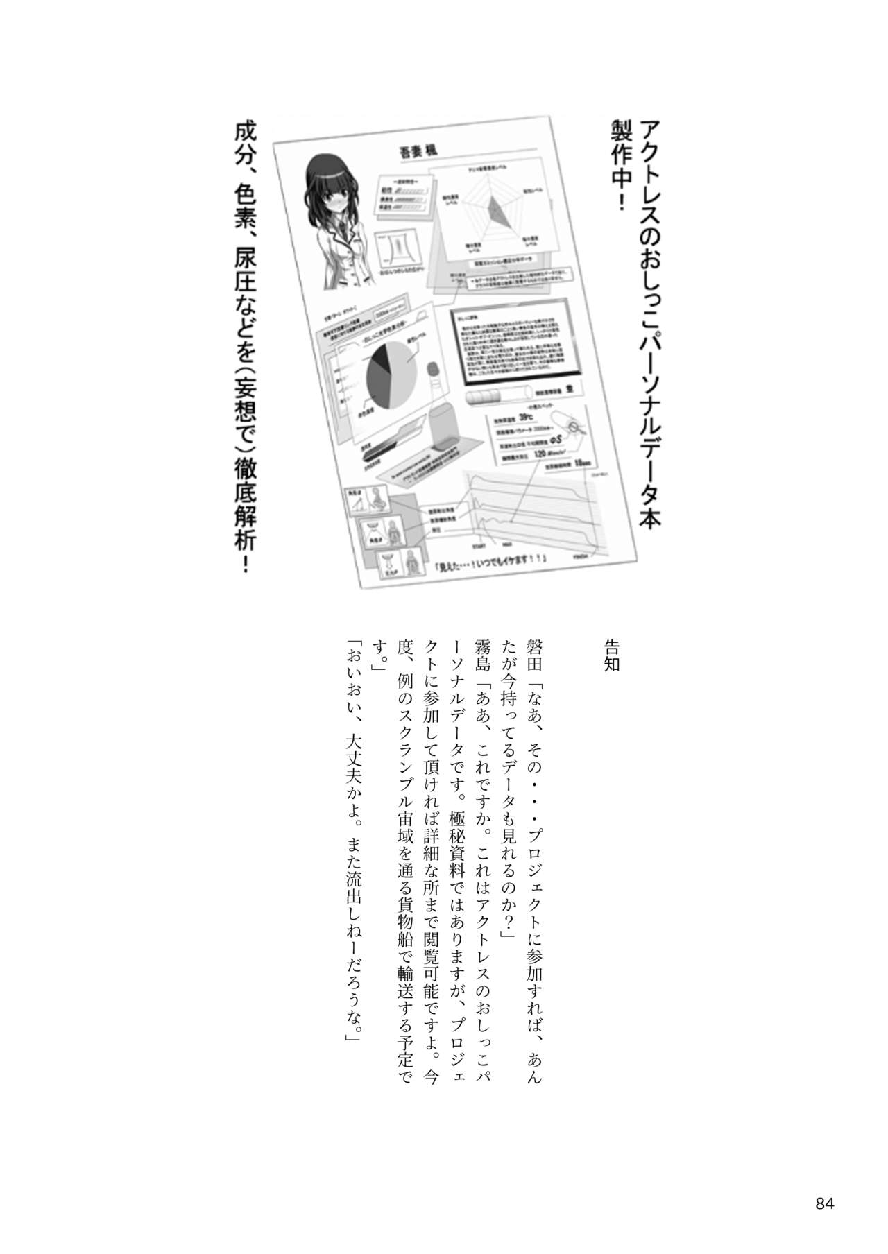 ア○スギア総合スカトロアンソロジー アクトレス排泄実態調査任務～スカポためるっすか!?～ - Page 84