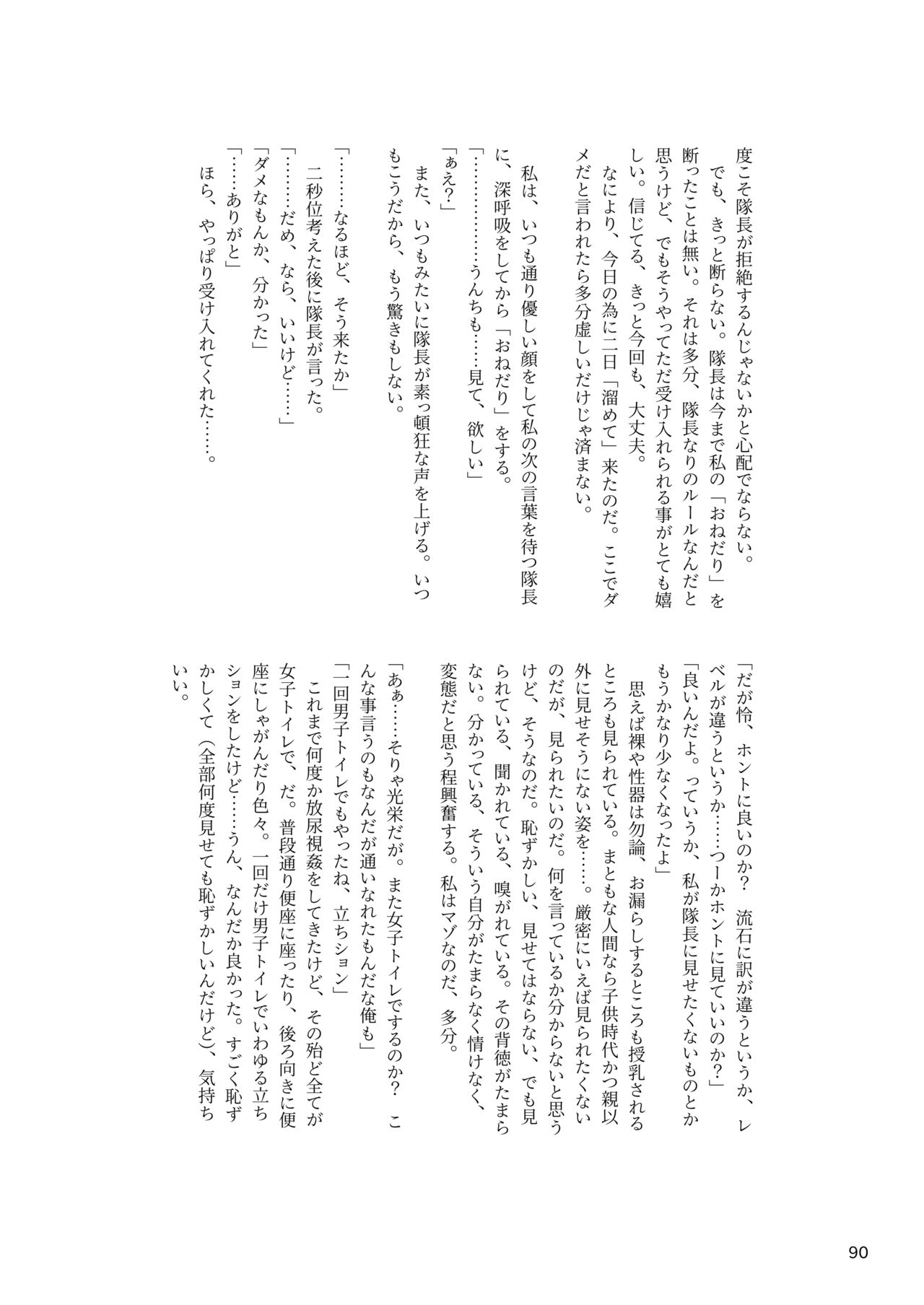 ア○スギア総合スカトロアンソロジー アクトレス排泄実態調査任務～スカポためるっすか!?～ - Page 90