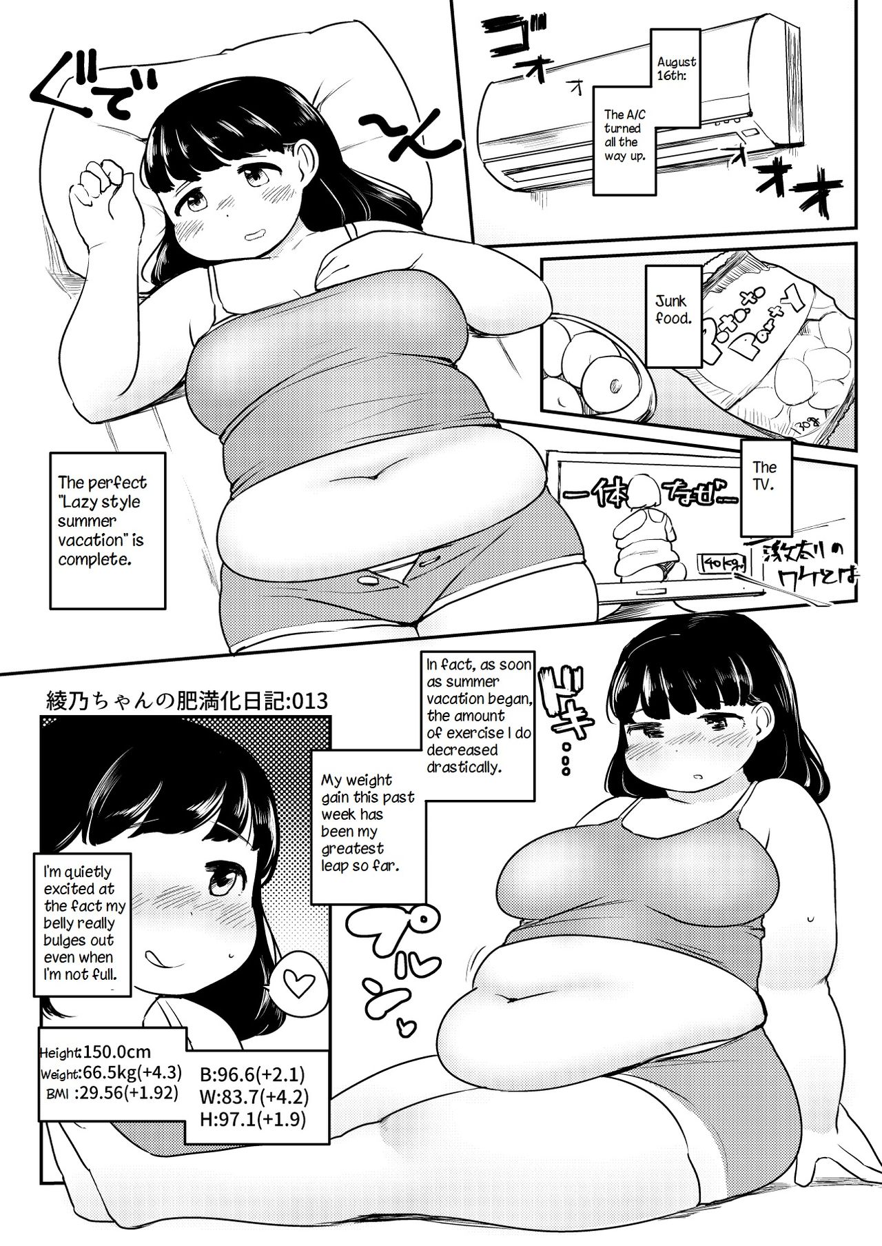 Ayano's Weight Gain Diary - Page 13