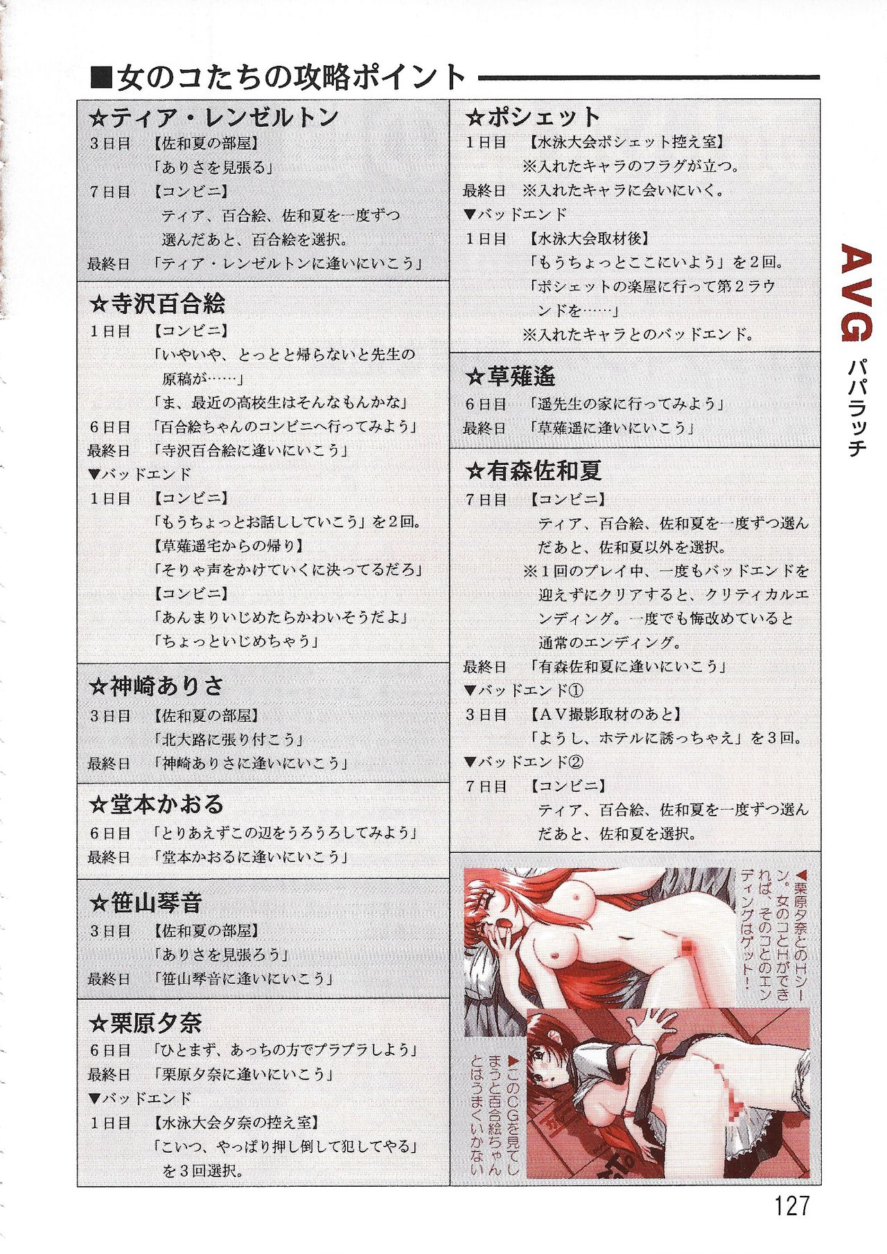 PC Bishoujo Software Strategy Book: Strategy King 2 - Page 127