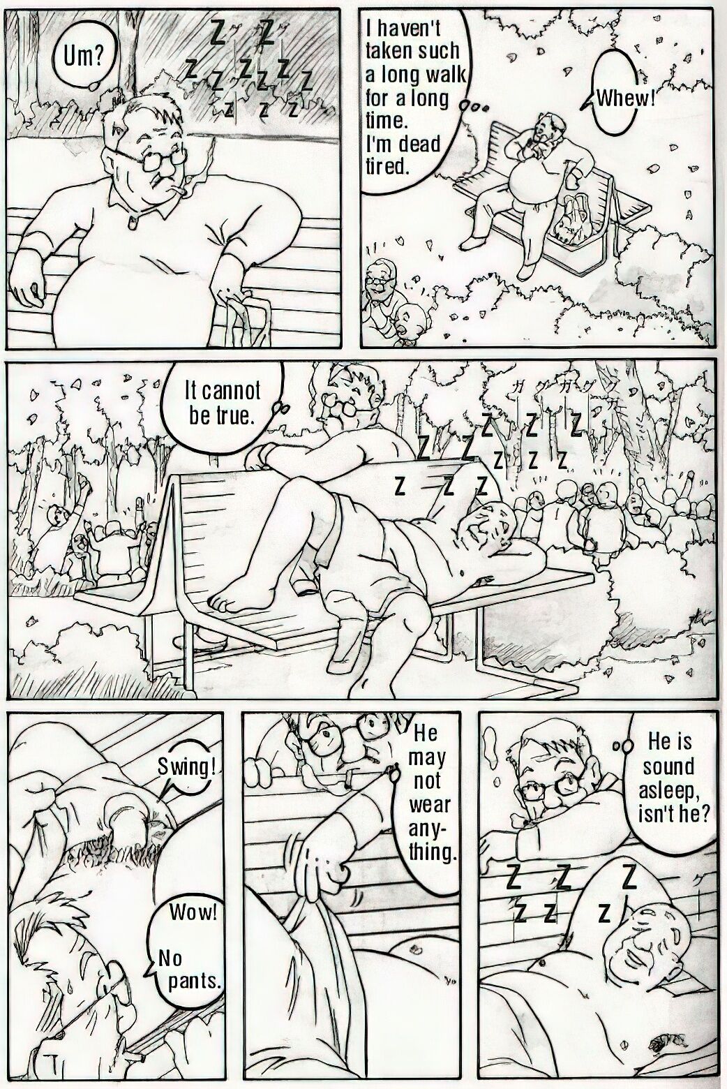 The middle-aged men comics - from Japanese magazine - Page 37