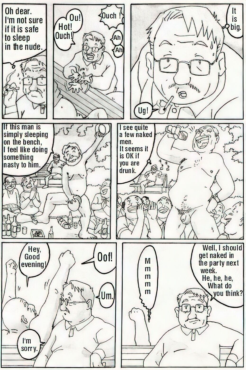The middle-aged men comics - from Japanese magazine - Page 38