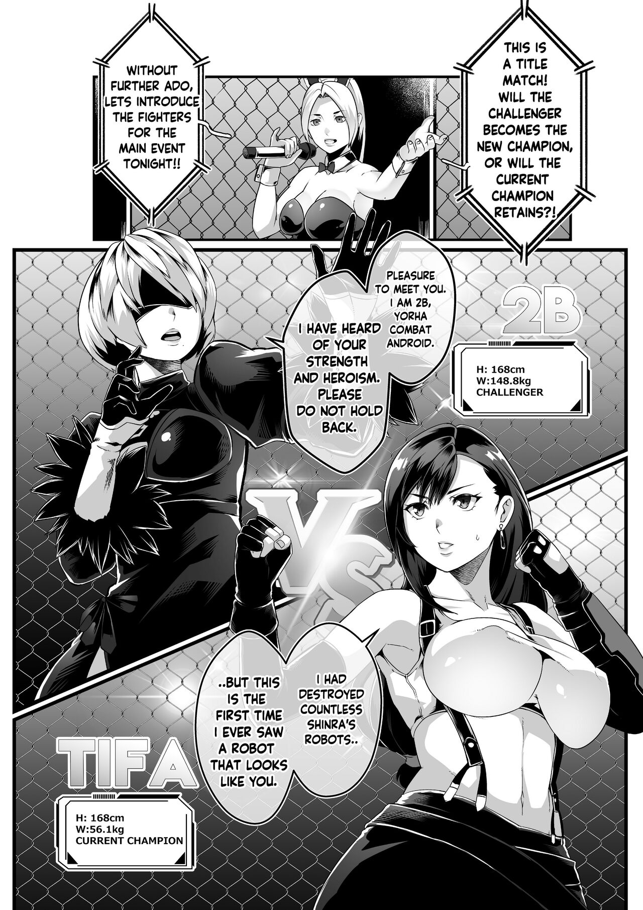 Square off! 2B vs Tifa - Page 9