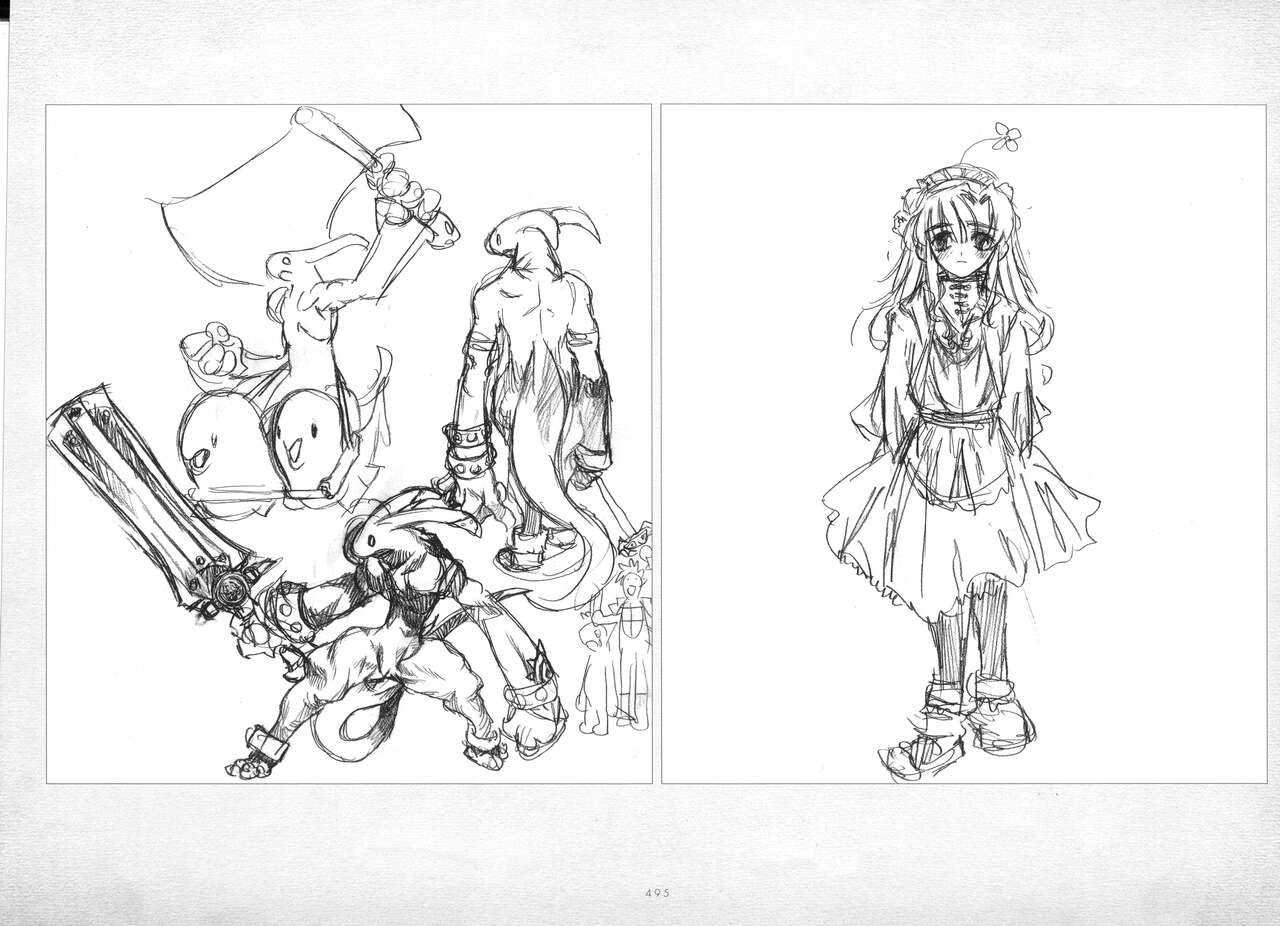 ALICESOFT ORION SCRIBBLES with CROQUIS ULTIMATE EDITION VOL.2 織音計画特別版  ラフ画集 - Page 496
