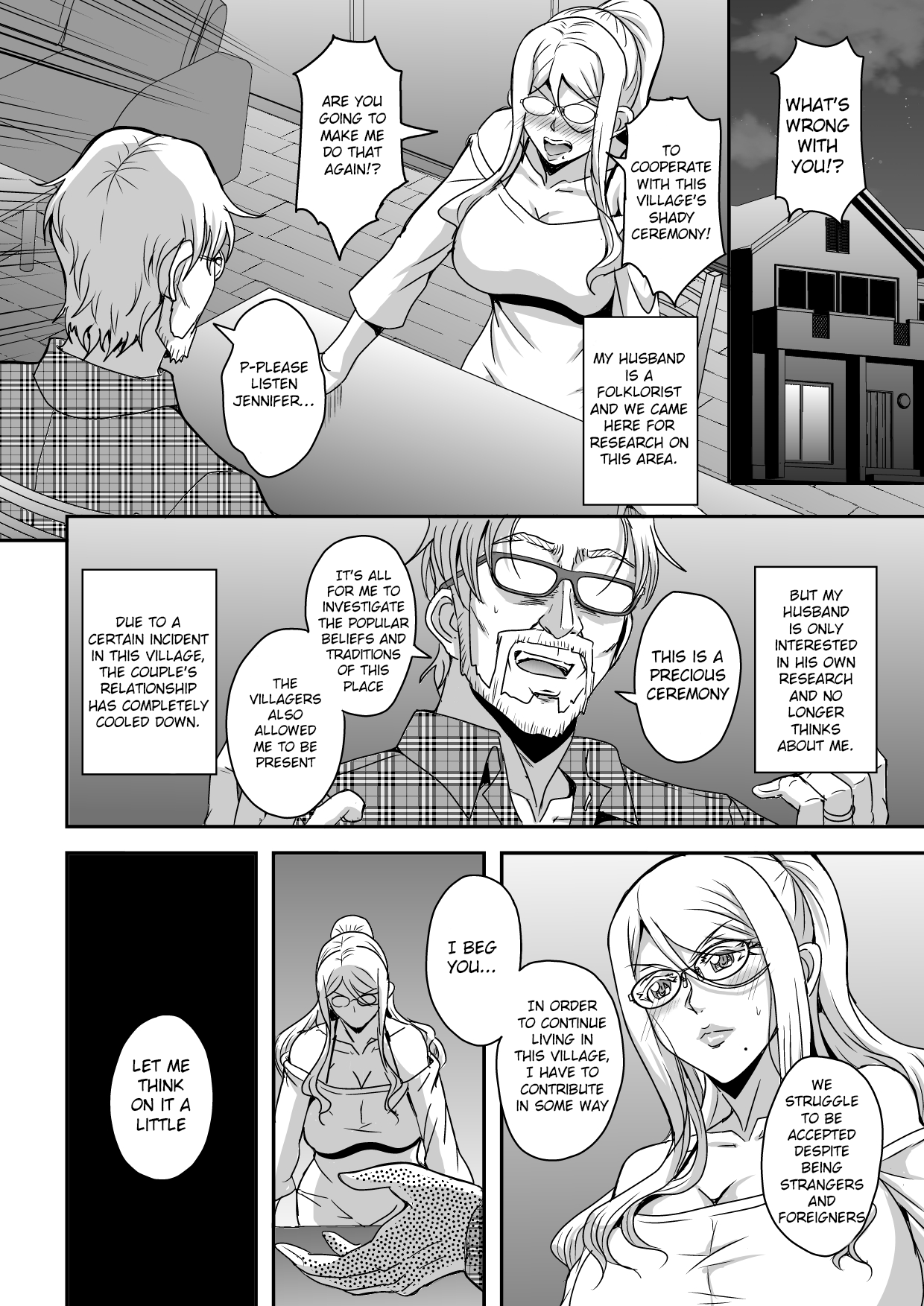 Bakunyuu Hitozuma Kinpatsu Gaikokujin Jokyoushi ga Mura no Inshuu de Kasshoku Shota no Fudeoroshi o Suru Hanashi - Page 5