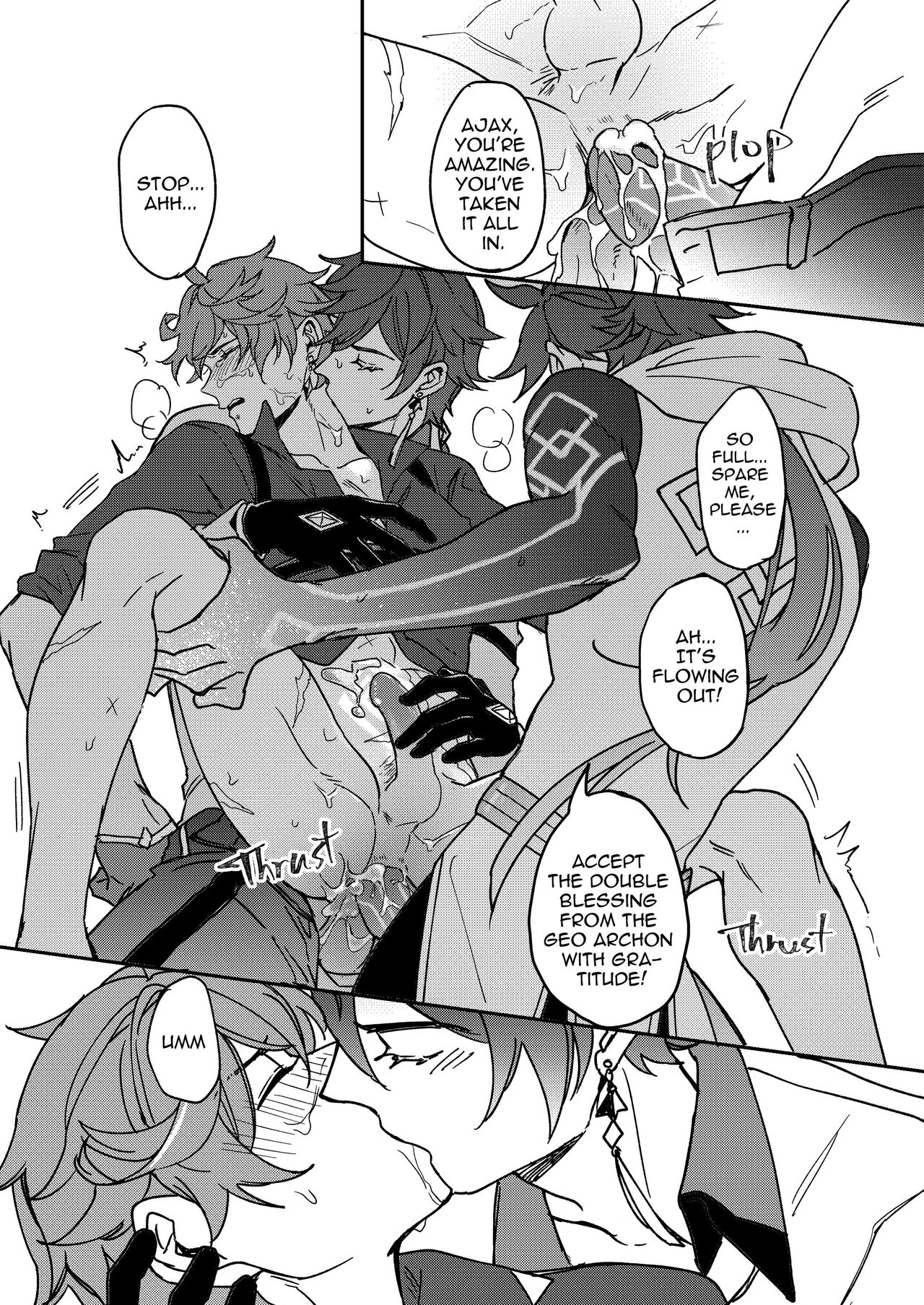 Zhongli + Morax x Tartaglia - Page 15