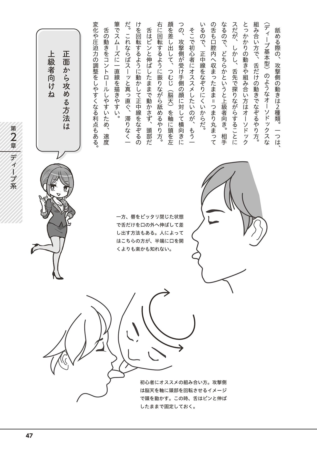 唇と舌の性感開発・キス完全マニュアル イラスト版……とろキス - Page 49