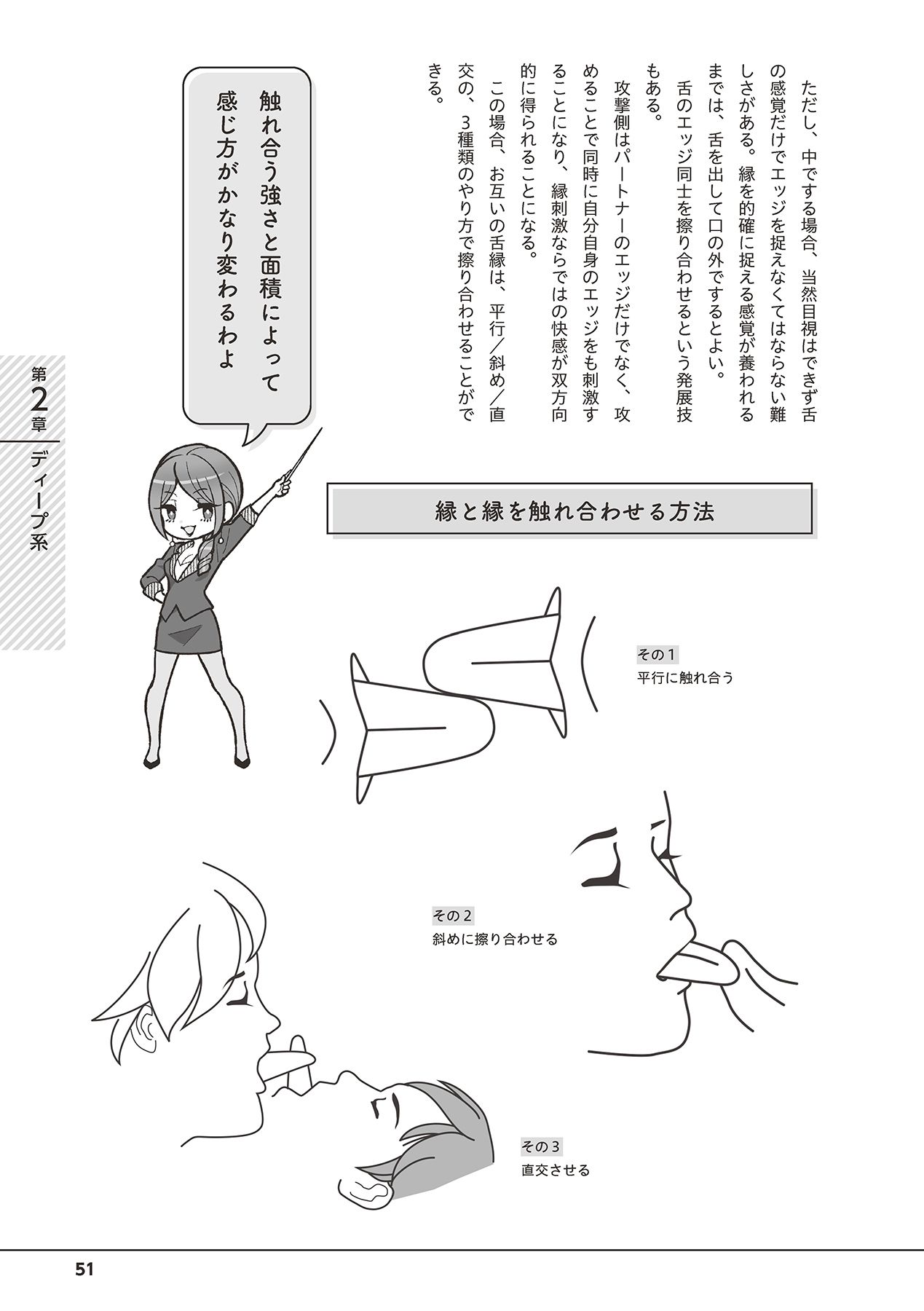 唇と舌の性感開発・キス完全マニュアル イラスト版……とろキス - Page 53