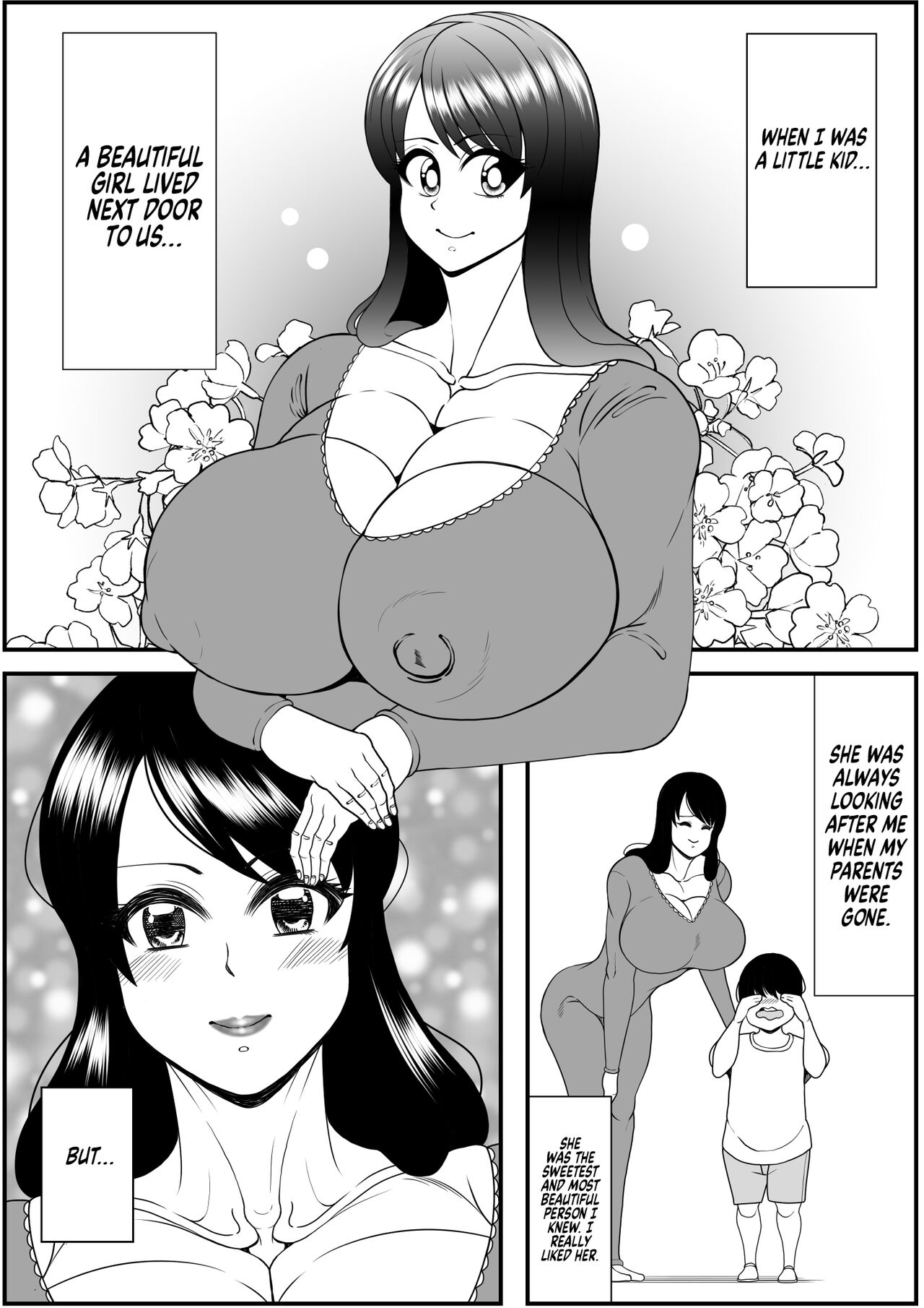 [Nekorondoru (Tokei)] My old babysitter, who I haven’t seen in ten years, has gained weight and became monstrous | Zutto Akogarete Ita Otonari no Onee-san ni 10-nenburi ni Atte Mitara Kusodebu Monster to Kashite [English] [Digital] - Page 1