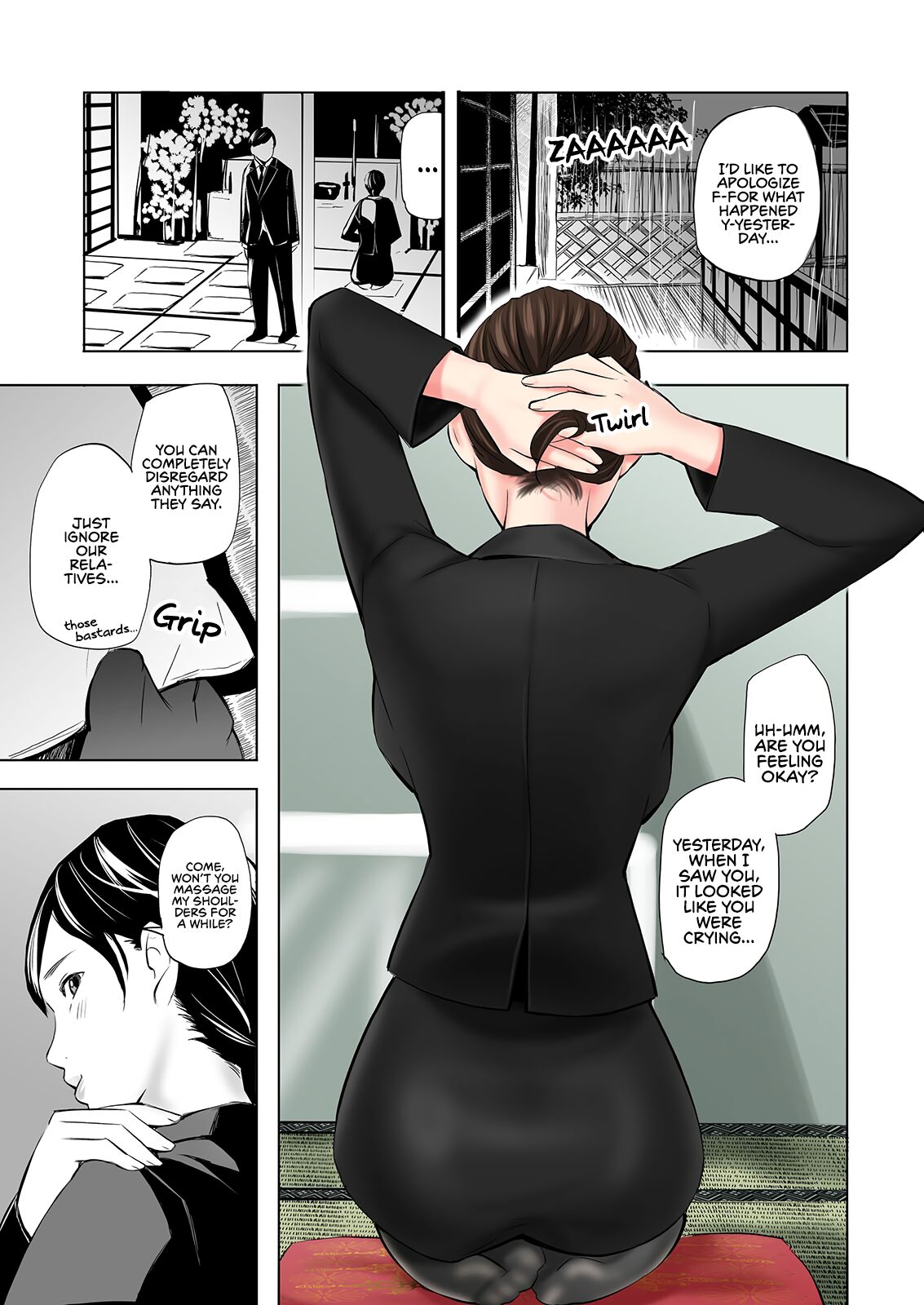 Mofuku Miboujin no Erohon desu | This is a Fap Book ft. a widow in her mourning dress - Page 9