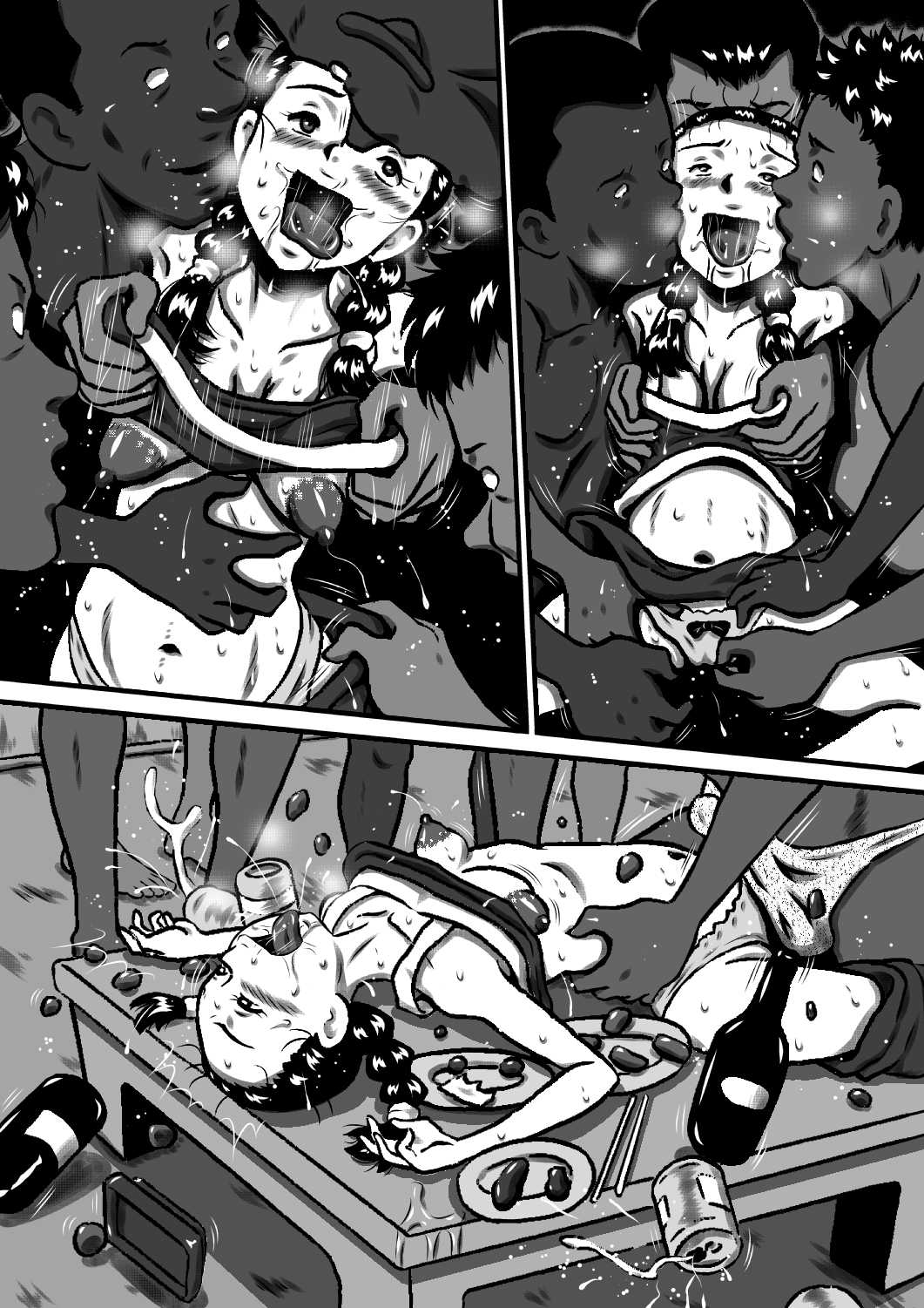 おかされ荘のちぃなちゃん。ヌードモデルの卵、ちぃなの肉体成長記録!「前編」 - Page 43