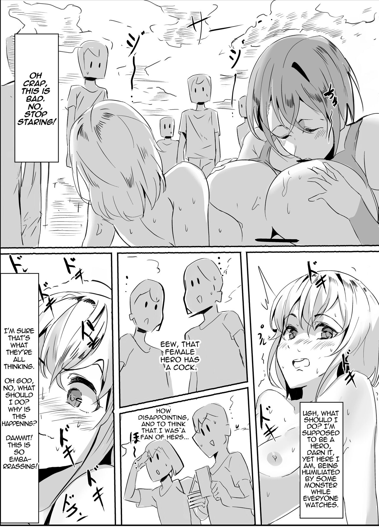 Futanari Hero VS Lewd Mama Monster - Page 9