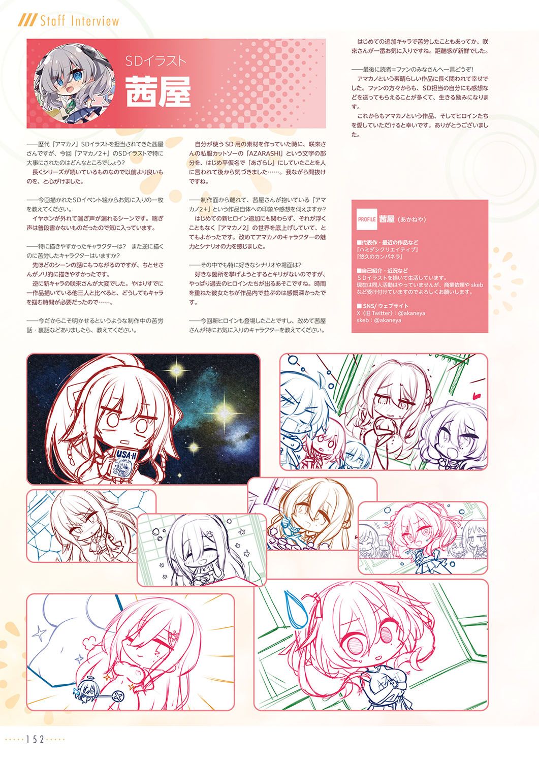 Amakano 2+ Visual Fan Book - Page 155