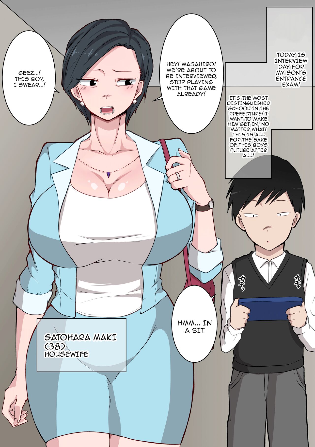 Ojuken Mama no Netorare Uraguchi Nyuugaku / A Helicopter Mom’s Shady School Entrance Netorare Bribe - Page 3