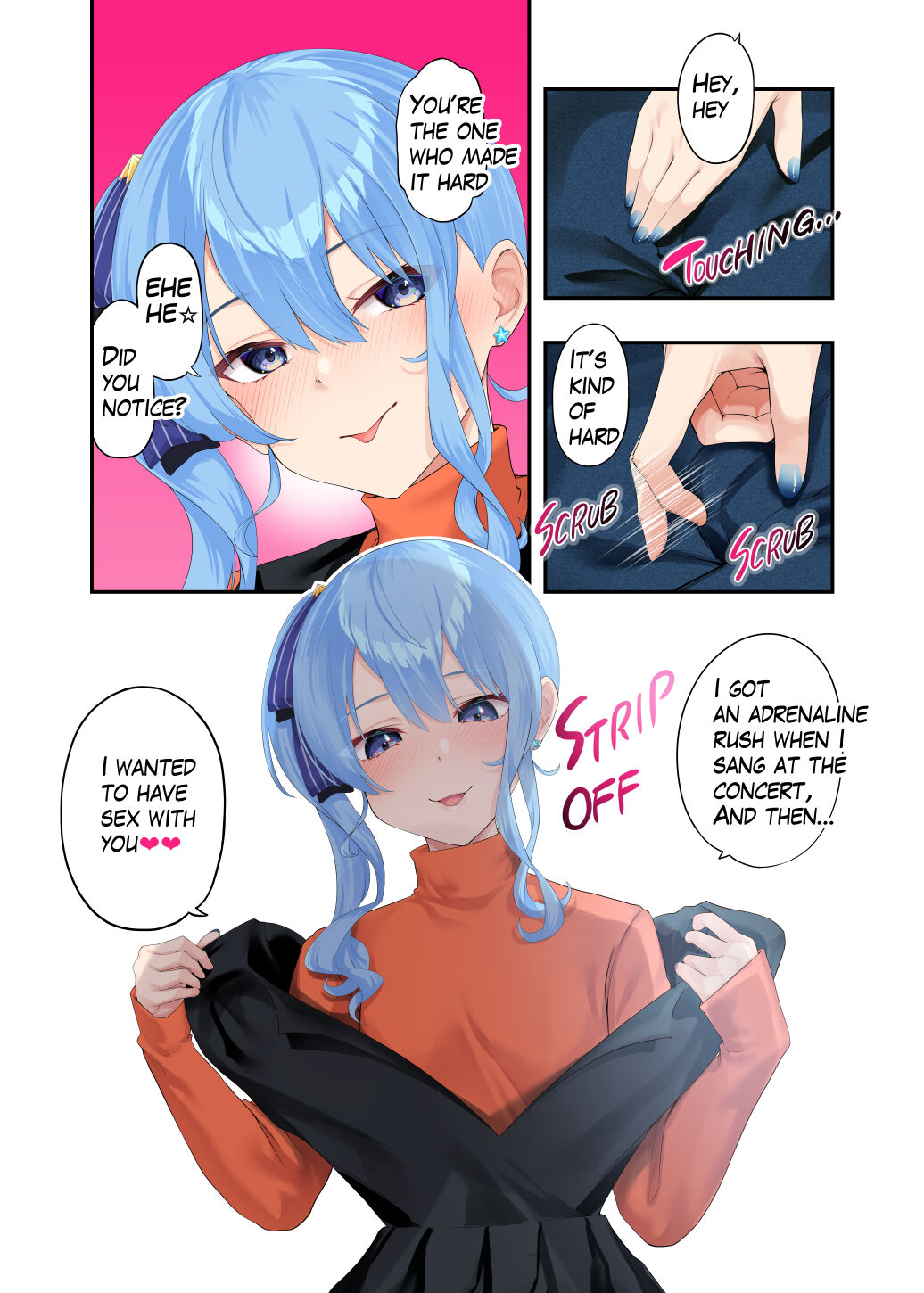 [Hatsui Tsumo] Sui-chan to Love Love Dousei Ichaicha H - A book about sweet cohabitation and lovey-dovey lovemaking with Suisei (Hoshimachi Suisei) [English] [Digital] - Page 5