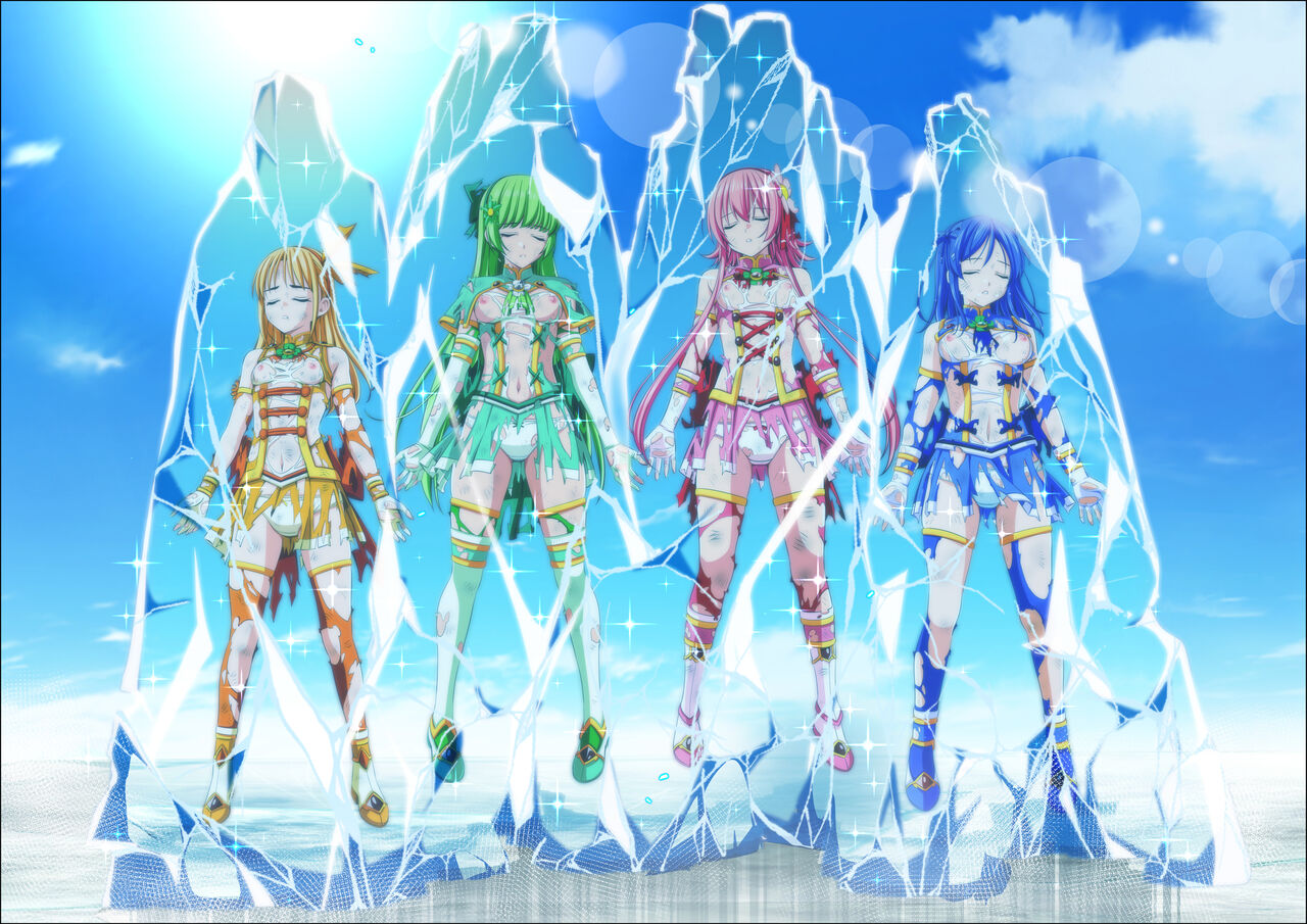 Yotsuba no Senki Clover Rose Ch. 5 page 128 original parody - transformation magical girl hentai manga - read online free