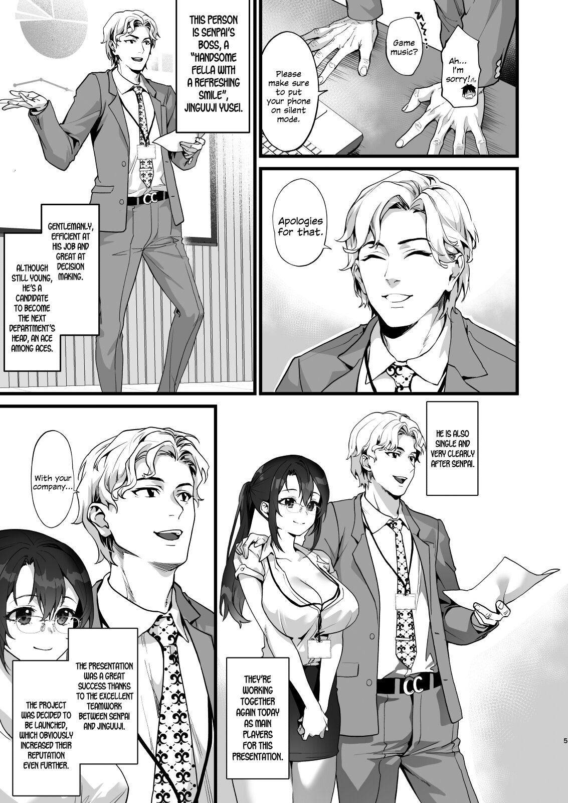 Heisha Zenin Oshi de Ero Kyonyuu no Senpai Ore ni dake Amaama Ecchi de Mesu Kairaku Ochi page 63 original parody - business suit kissing hentai manga - read online free