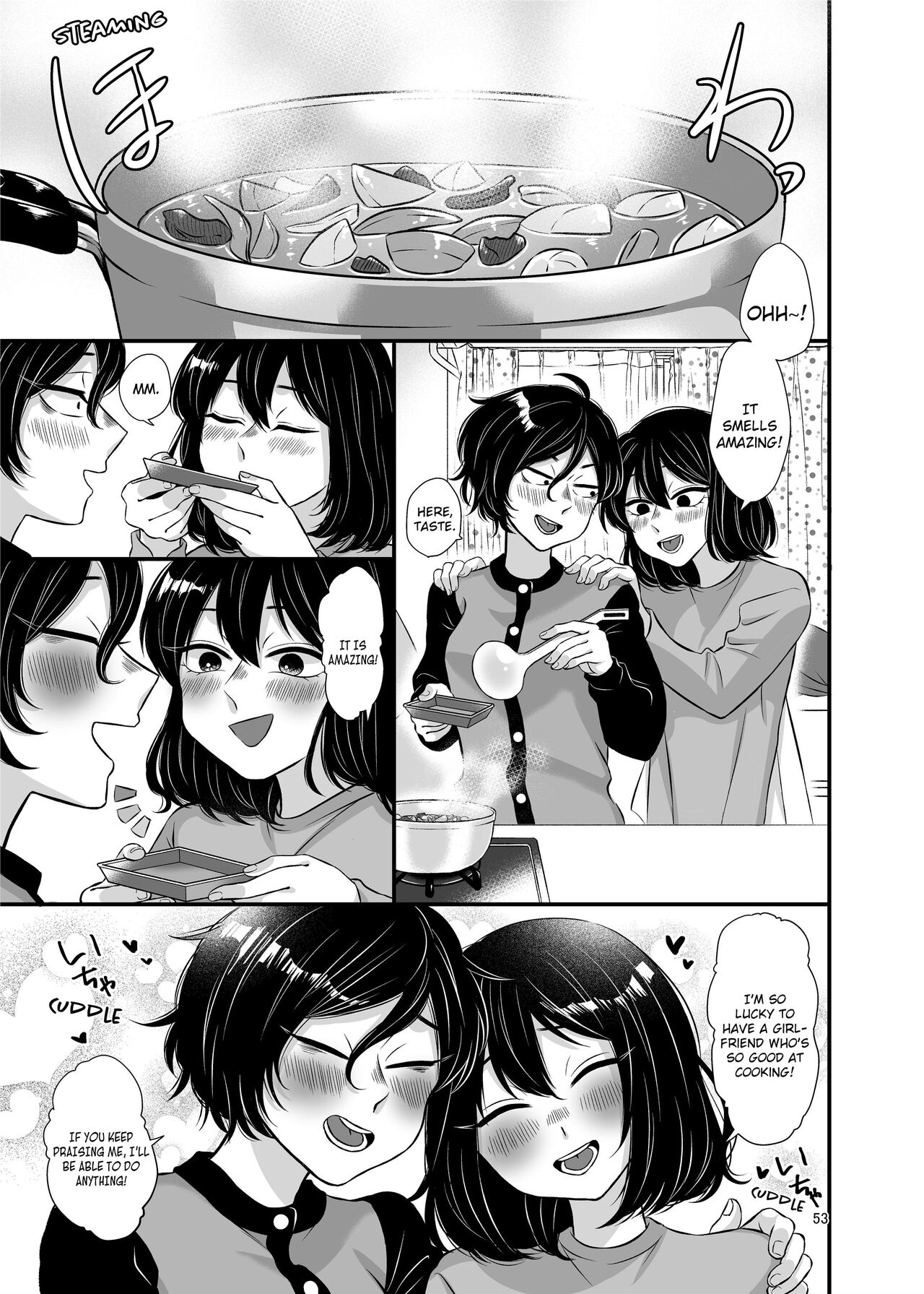 Senpai and Kohai page 53 original parody - kissing females only hentai manga - read online free