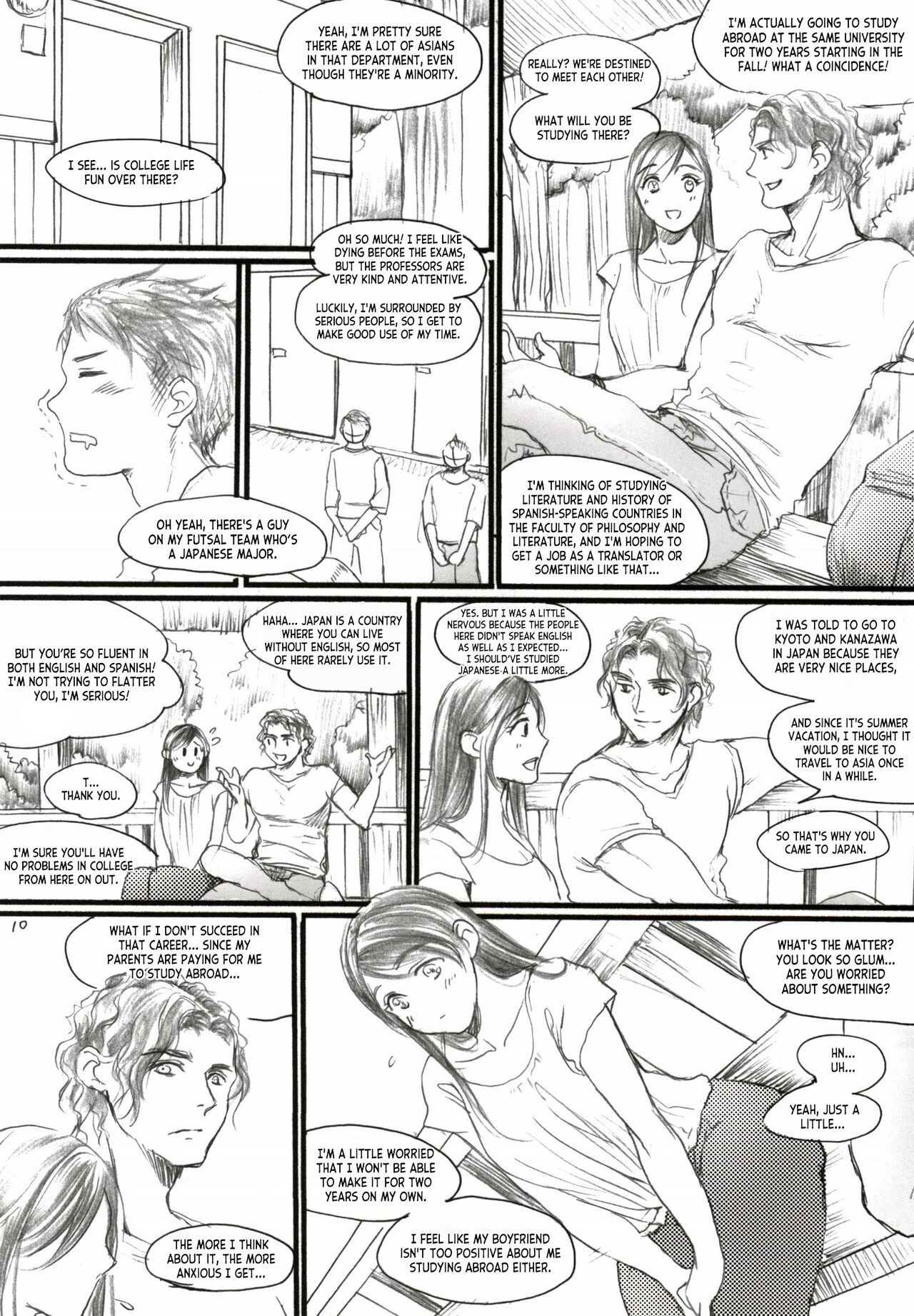 Aru Ihoujin page 9 original parody - kissing big breasts hentai manga - read online free