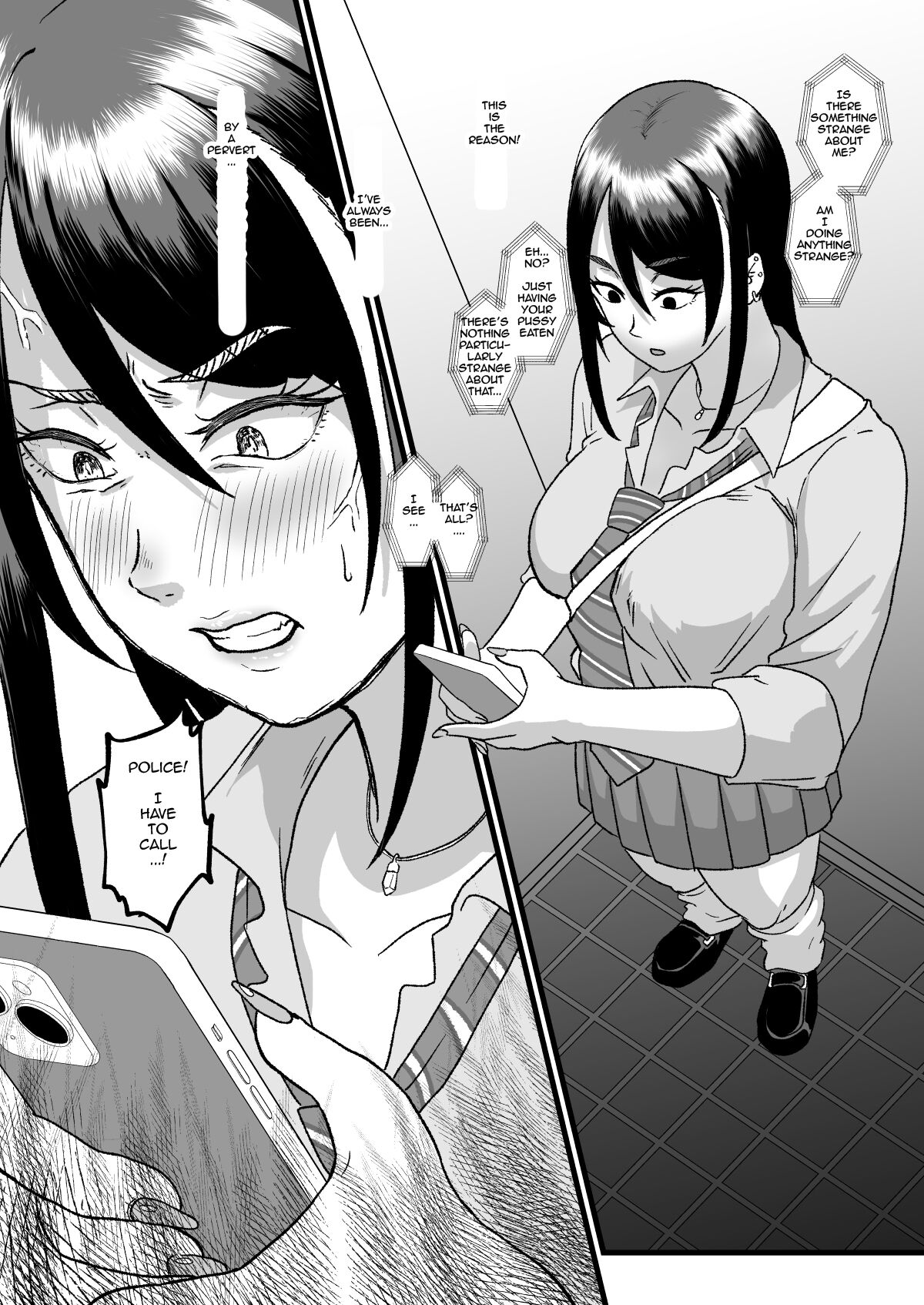 [Hotel Shikinseki (Protohotel)] Tsuugaku Densha ni Arawareta Ninshiki Kaihen Oji-san | The Perception-altering Man Who Appeared On The School Train [English] [Digital] page 23 original parody - kissing big breasts hentai manga - read online free