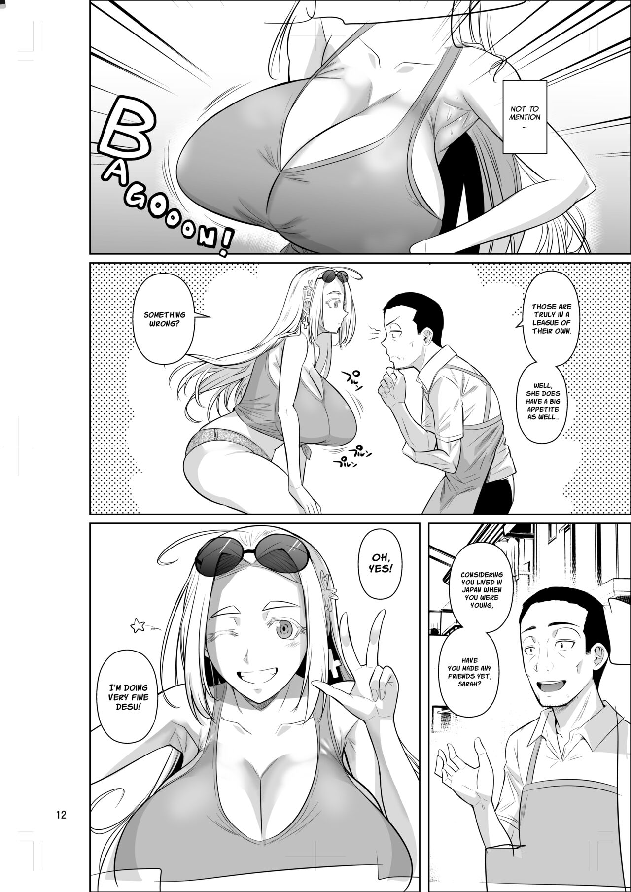 Ryuugakuseiryou no Oshigoto | Lands a Job at a Foreign Student Dorm page 13 original parody - kissing big breasts hentai manga - read online free
