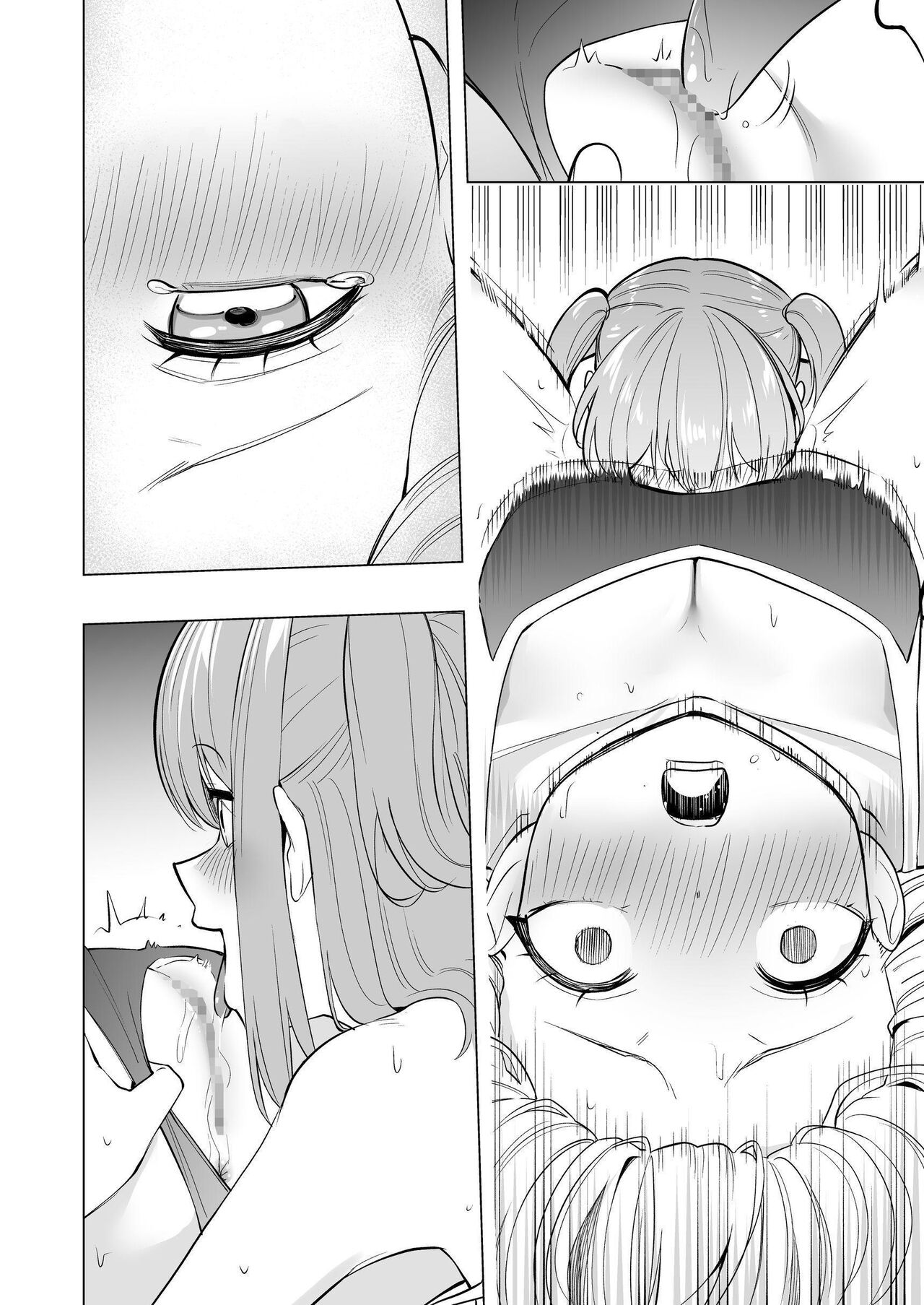 Onaniibyou ga Manenshita Sekai de Nakayoshi Joshi wa Ecchi ni Kuruu page 54 original parody - females only schoolgirl uniform hentai manga - read online free