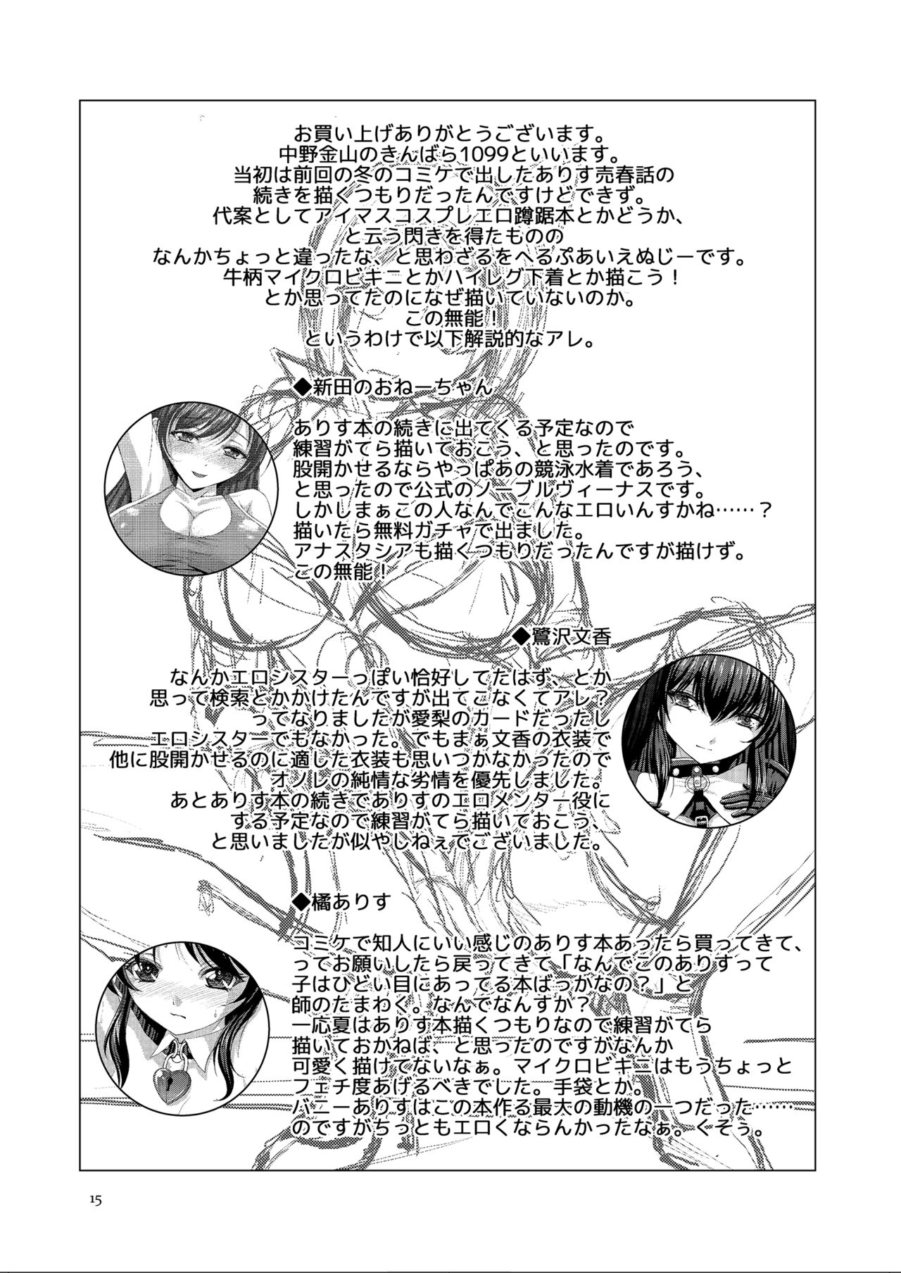 Idol wa Ecccccc na Pose nante Shimasen page 14 featuring azusa miura the idolmaster parody - artbook hentai manga - read online free