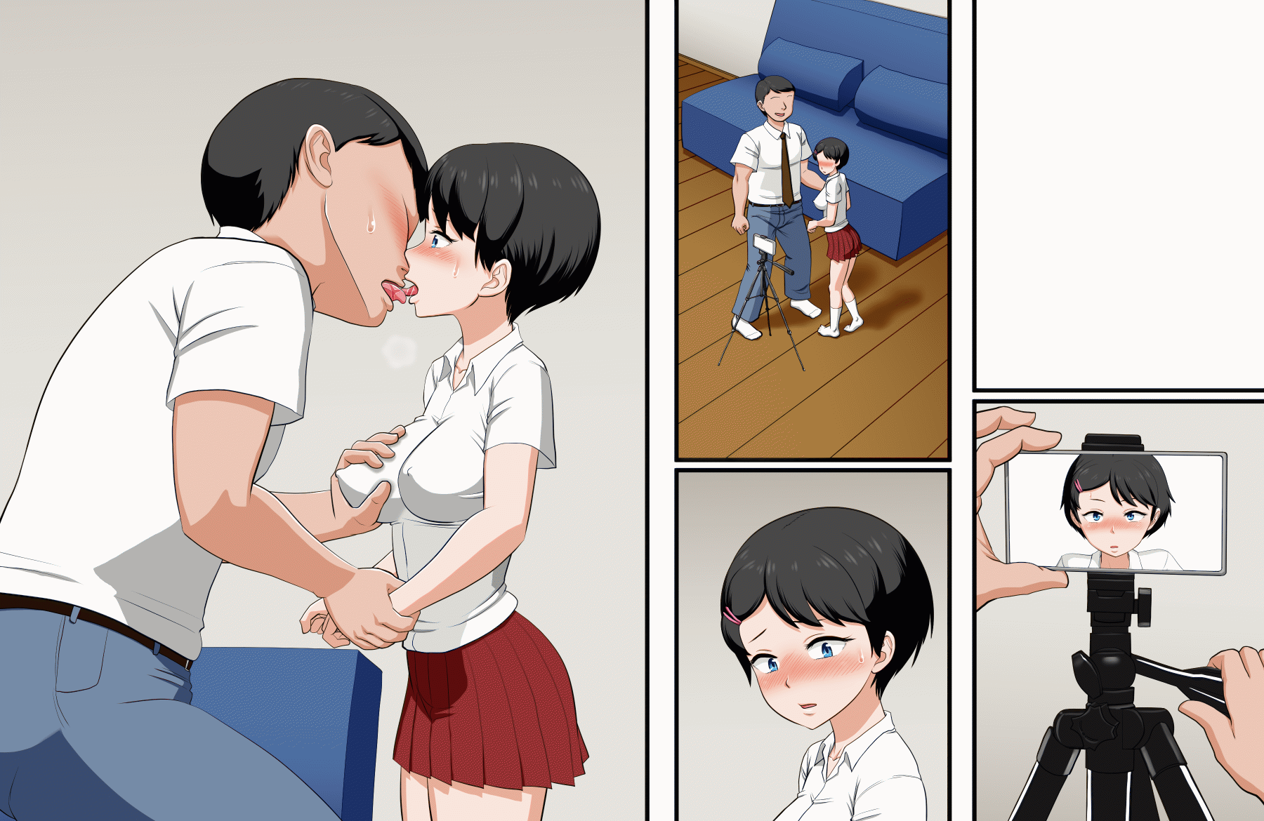 Hana-chan no Oshioki Ecchi ♪ page 151 original parody - glasses full color hentai manga - read online free