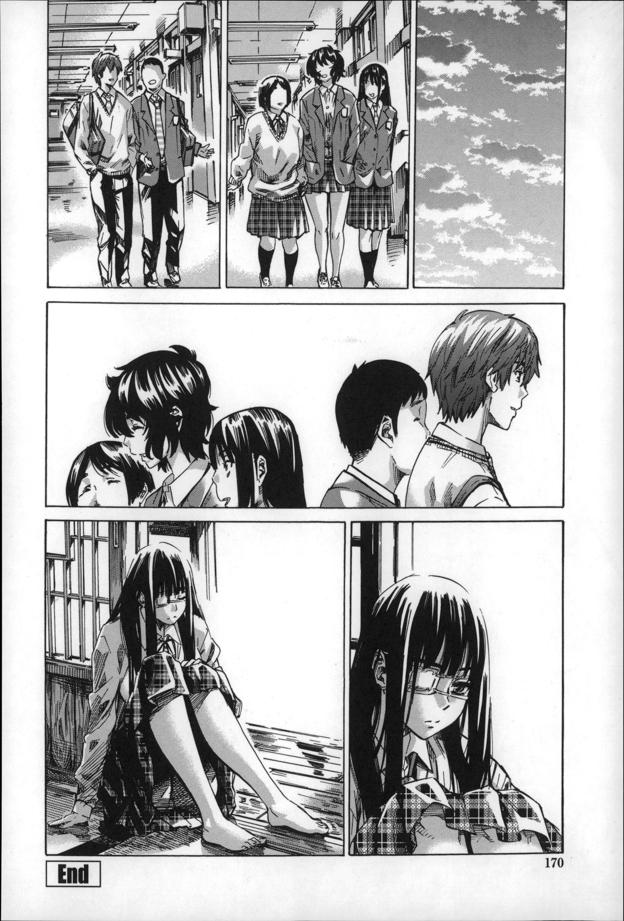 Choushin de Mukuchi no Kanojo ga Hatsujou Shite Kitara Eroiyo ne? page 169 - sundress schoolgirl uniform hentai manga - read online free