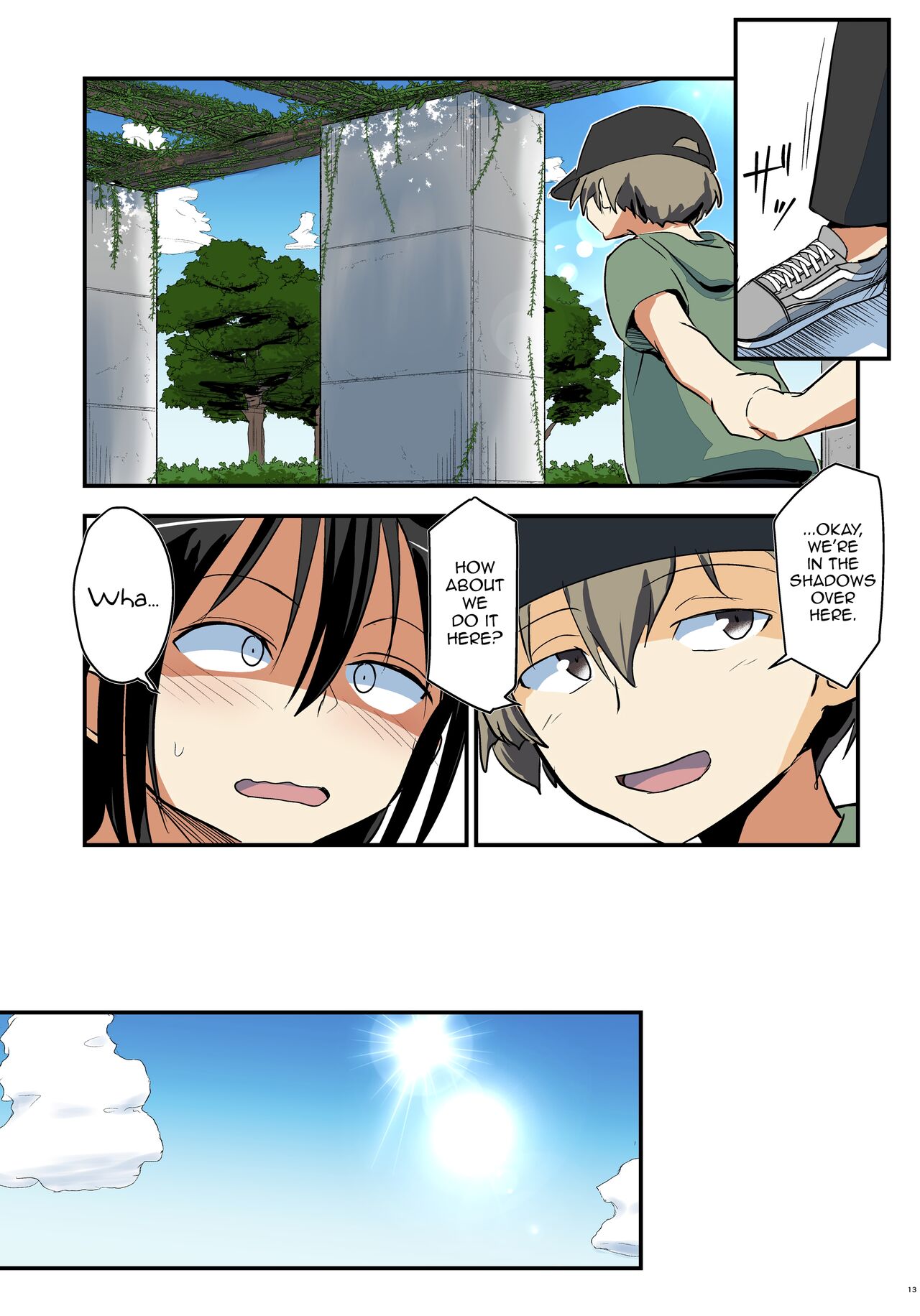 Kiriko Route Another #09 Zenpen -Gakunai Josou Kyousei Wakan Hen~ page 12 featuring kazuto kirigaya sword art online parody - chastity belt schoolgirl uniform hentai manga - read online free