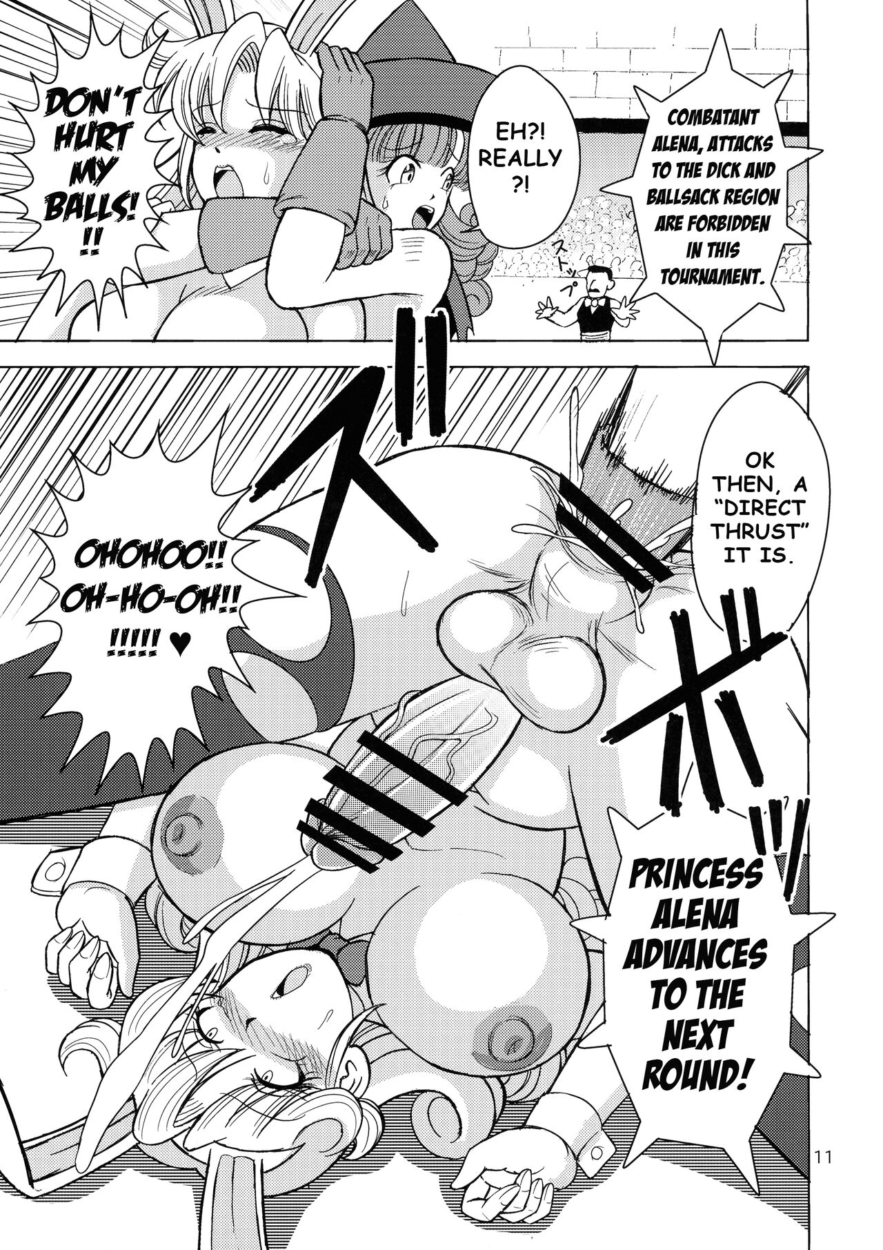 Yakusou wa Taberu Mono ka Haru Mono ka | Are Medicinal Herbs Meant to be Eaten or Applied? page 11 featuring alena dragon quest parody - futanari big breasts hentai manga - read online free