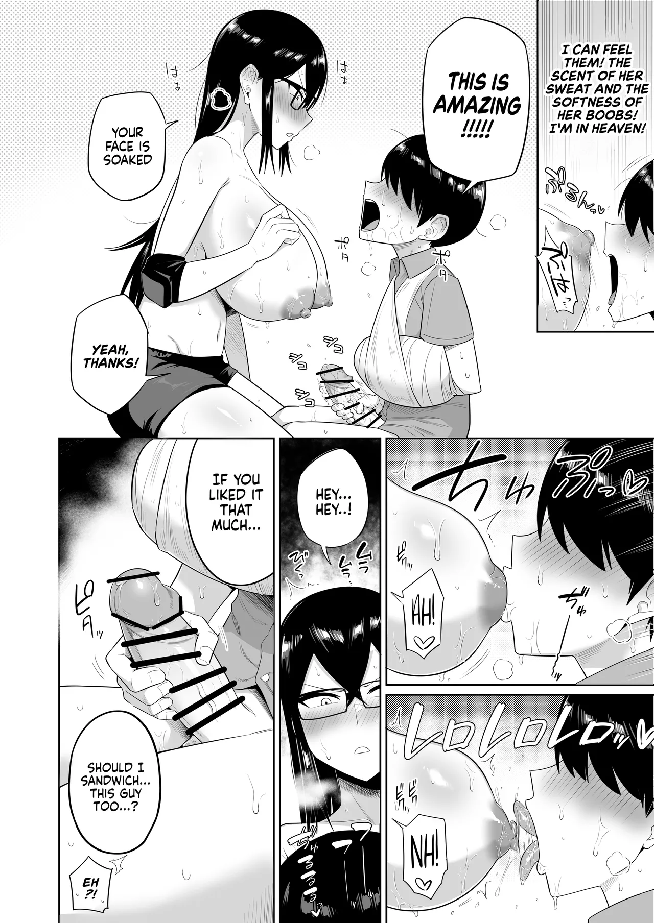 [Makosho] Sewayaki na Kyonyuu Gakkyuu Iinchou Sono 1-10 | The Kind and Caring Busty Class Rep Ch.1-10 [English] page 55 original parody - handjob kissing hentai manga - read online free