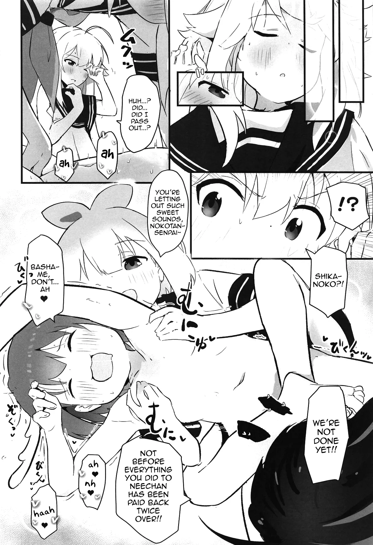 (Onii-chan to Issho! 7) [Muraimura] Ecchi Sugiru Yooo~ Notsu! | Way too lewd~ Notsu! (Shikanoko Nokonoko Koshitantan) [English] [Tenshi-Nyow Translations] page 11 featuring torako koshi shikanoko nokonoko koshitantan parody - females only schoolgirl uniform hentai manga - read online free