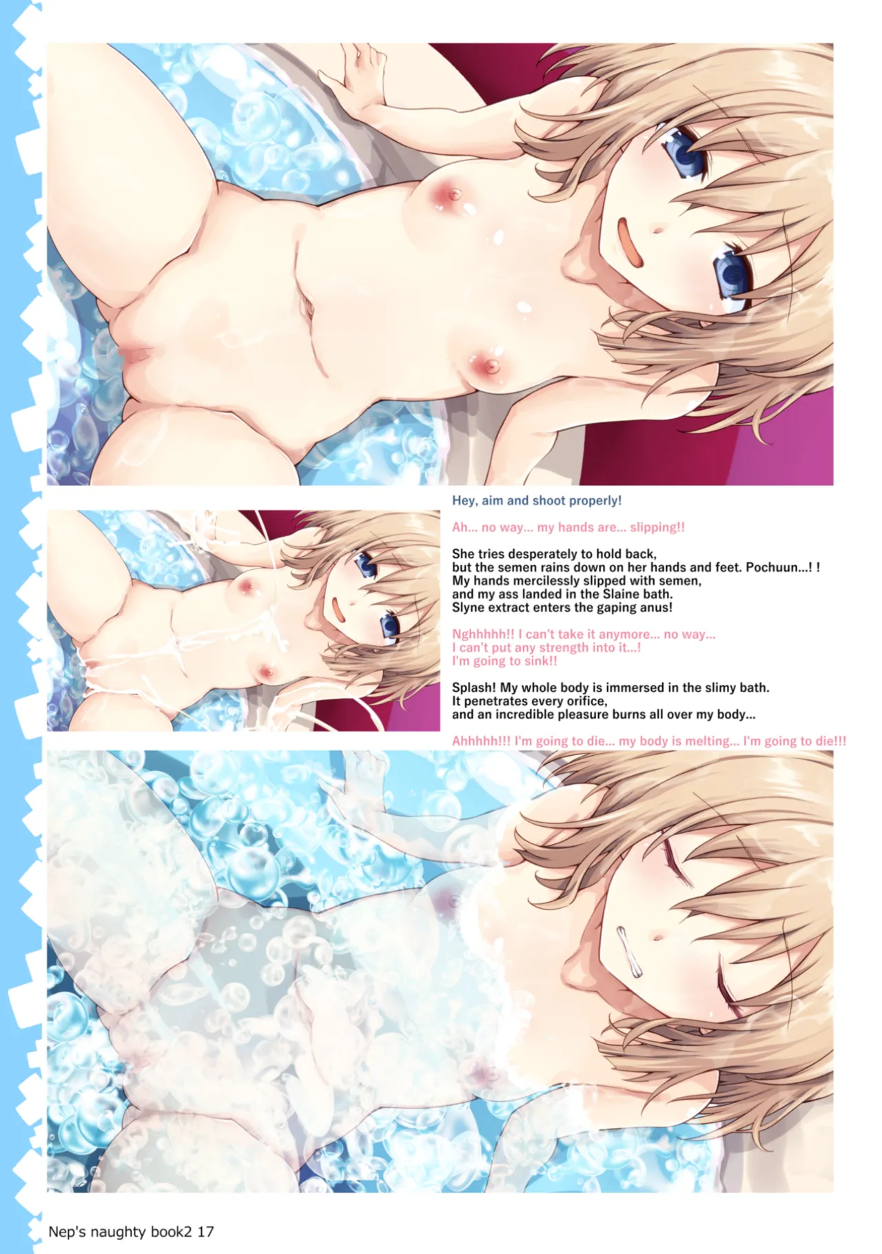 Nep's naughty book 2 - Nep no Ecchi na Hon 2 page 71 featuring rom hyperdimension neptunia parody - mmf threesome group hentai manga - read online free