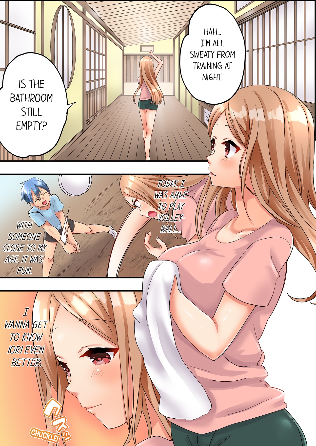 [Kazutaro] Hitozuma Volley-bu no Asedaku SEX ~Shower Abinagara Mitchaku Shichau? 1-4 | Married Women's Volleyball Club Sweaty Sex - We're Being Glued Together While Taking A Shower? 1-4 [English] page 76 - milf sweating hentai manga - read online free