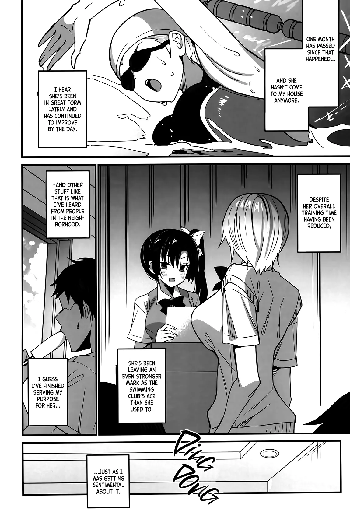 Kawabara Hazuki no Junai Root | Kuwabara Hazuki's Pure Love Route page 18 original parody - big breasts swimsuit hentai manga - read online free