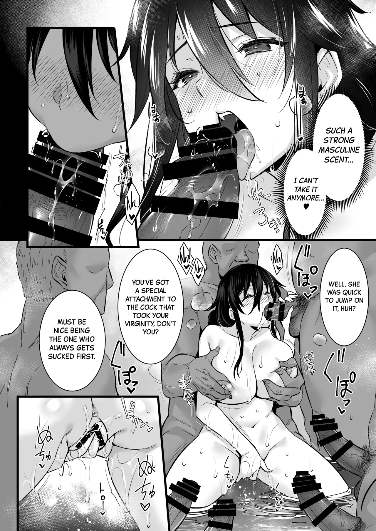 [Himeya (Abe Inori)] Rental Tanetsuke Oji-san 6 ~Tanetsuke Oji-san-tachi to Iku! Yari Makuri Nakadashi Rankou Onsen Ryokou~ [English] [Black Grimoires] [Digital] page 11 original parody - big breasts group hentai manga - read online free