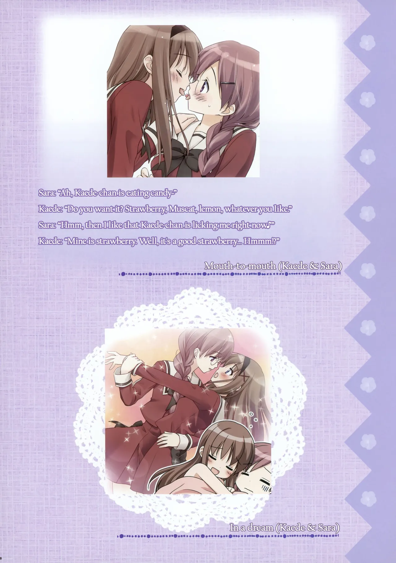 Sono Hanabira ni Kuchizuke wo - Artworks page 34 featuring mai sawaguchi sono hanabira ni kuchizuke o parody - females only yuri hentai manga - read online free