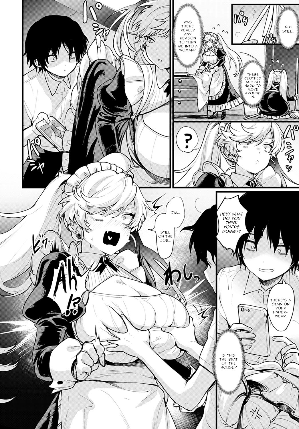 Nyotaika Heaven page 115 - maid transformation hentai manga - read online free