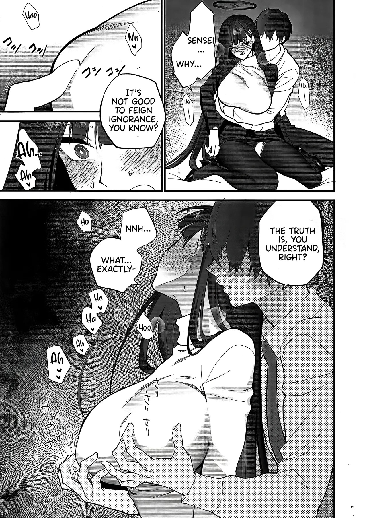 Oshioki no Jikan - Punishment time page 21 featuring sensei blue archive parody - squirting big breasts hentai manga - read online free