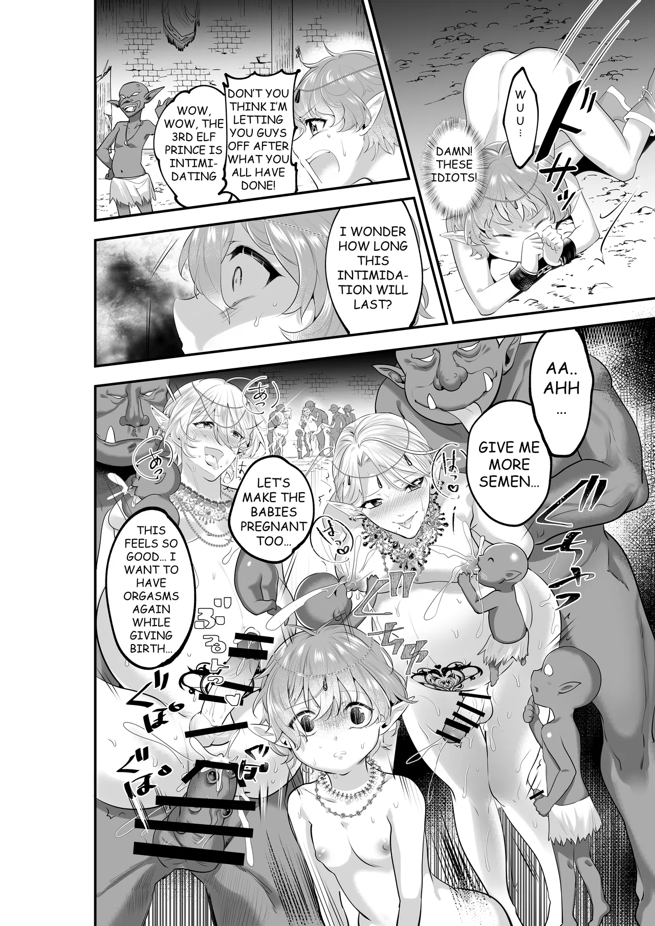 TWIN ELF BROTHERS ON VACATION TURNED BREEDING AND PREGNANT WITH GOBLINS page 29 original parody - twins elf hentai manga - read online free