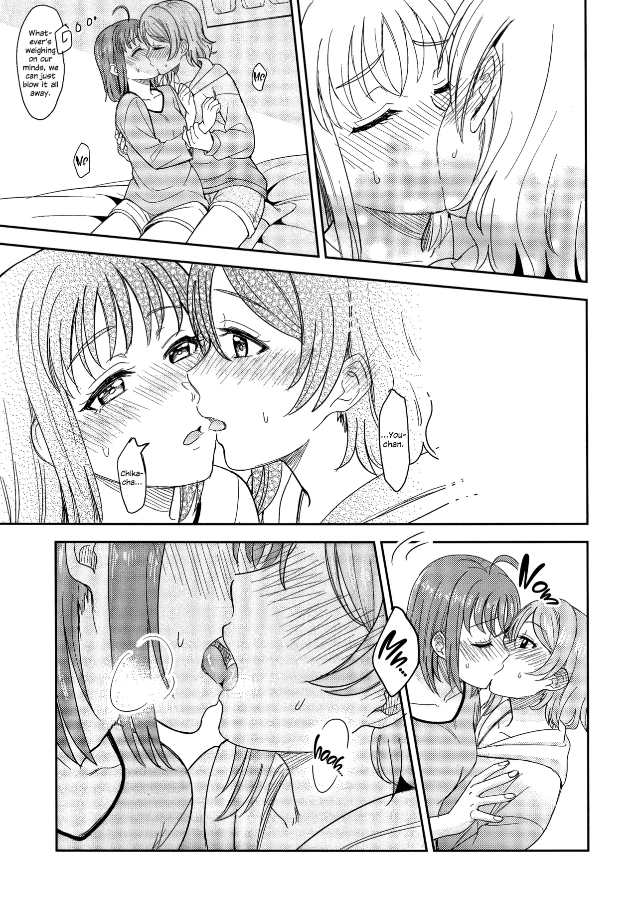 Hold Me Tight page 13 featuring chika takami love live sunshine parody - cunnilingus females only hentai manga - read online free