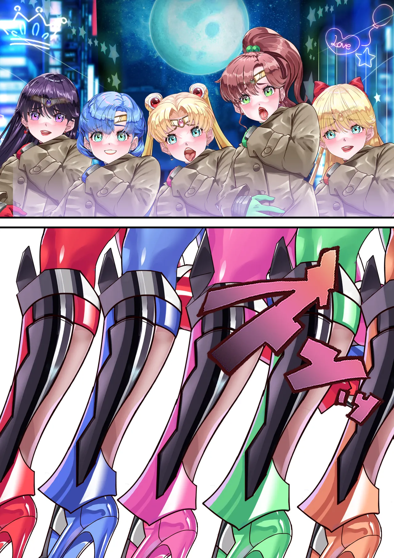 Lovely Sailor Taimanin - Moteasobaretai ver3.1 page 100 featuring sailor jupiter sailor moon parody - piercing dark nipples hentai manga - read online free