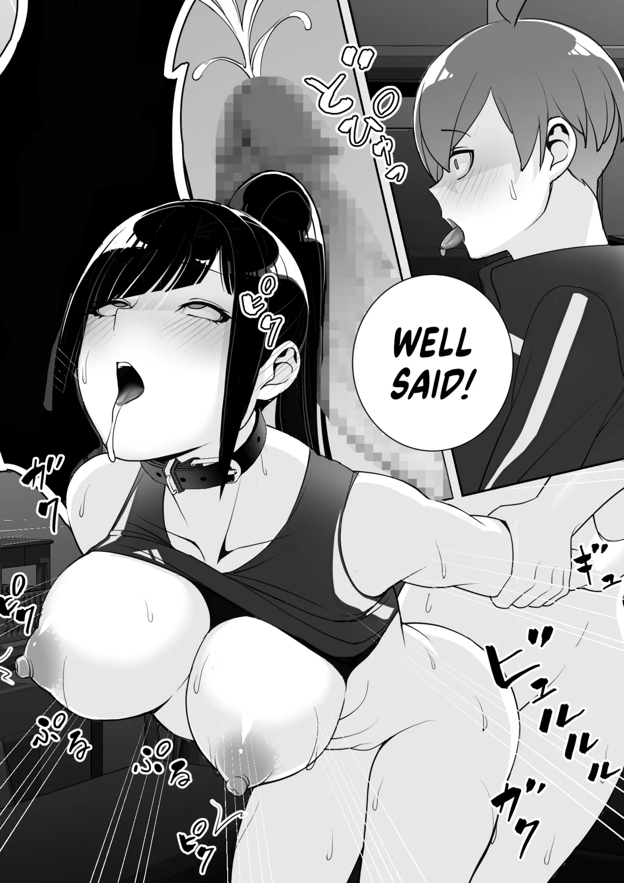 [Material Engine (Materia)] Reizoku no Kubiwa Akogare no Rikujoubu Senpai o Toraete Jibun no Konomi ni Sennou Choukyou | I Claimed my Beloved Track-and-Field Senpai and Brainwashed her into my Perfect Woman [English] page 49 original parody - leg lock big breasts hentai manga - read online free